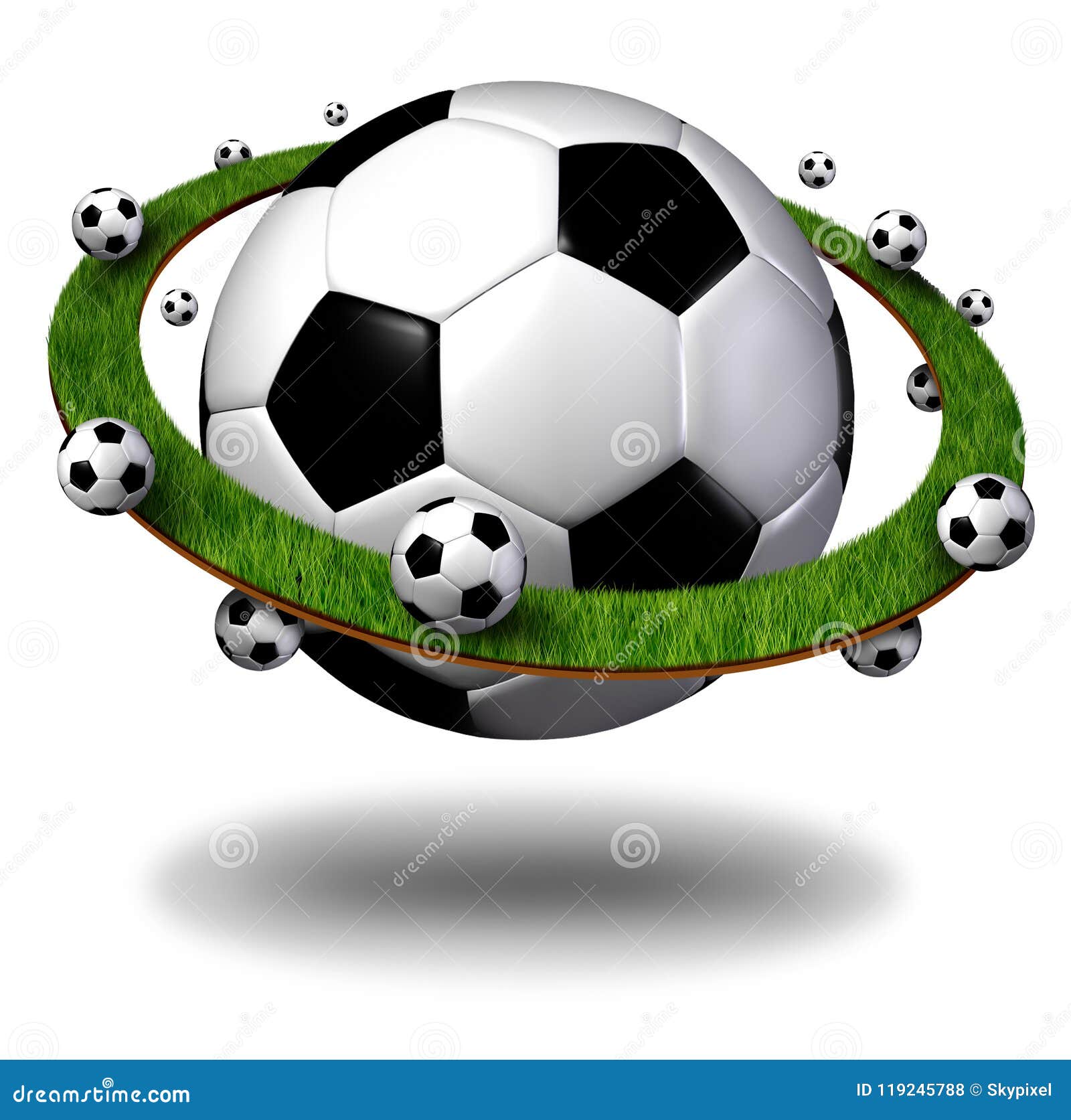 Símbolo global do futebol ilustração stock. Ilustração de ...