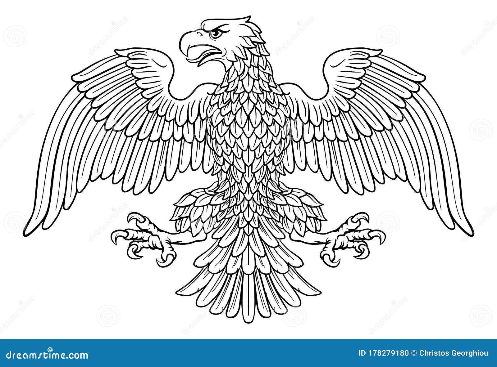 Símbolo Heráldico Imperial Del águila Ilustración del Vector - Ilustración  de americano, arte: 178279180