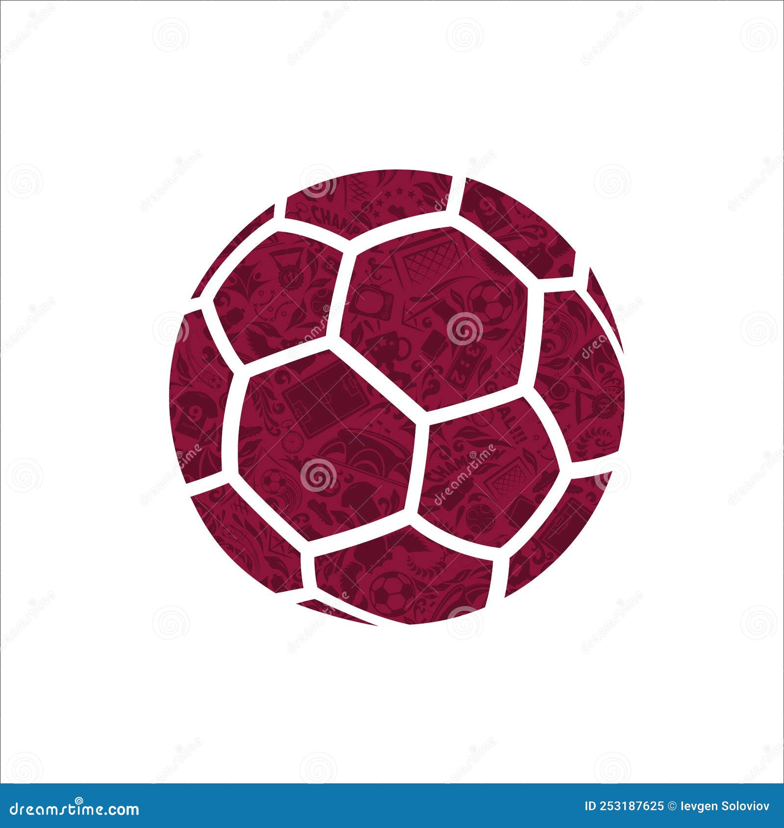 Ícone de bola de futebol símbolo de jogo de futebol dos desenhos