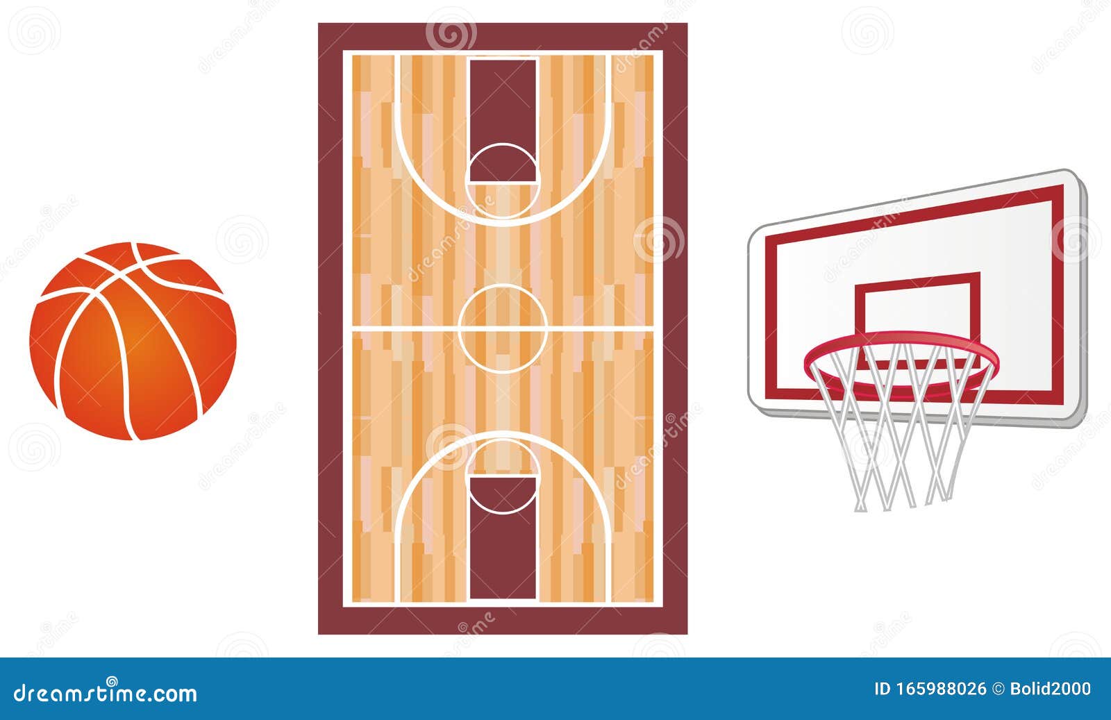 Símbolos del baloncesto stock de ilustración. Ilustración de forma -  165988026