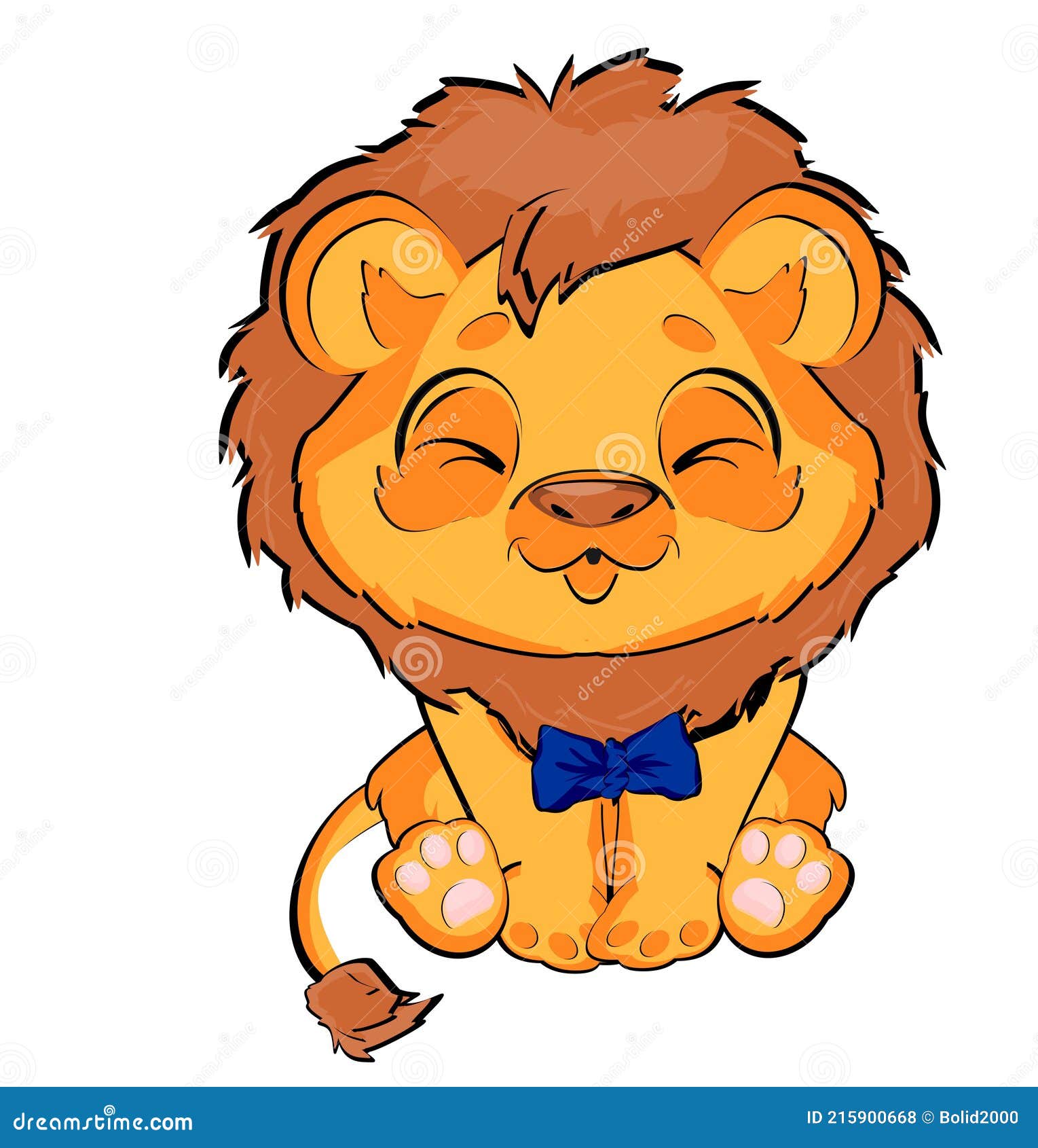 So süßer Löwe stock abbildung. Illustration von katze - 215900668