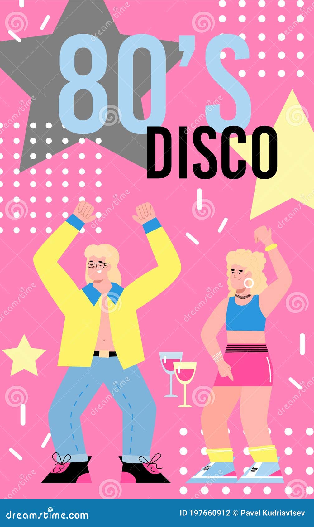 Personalize for free this Memphis Club Retro Disco Party