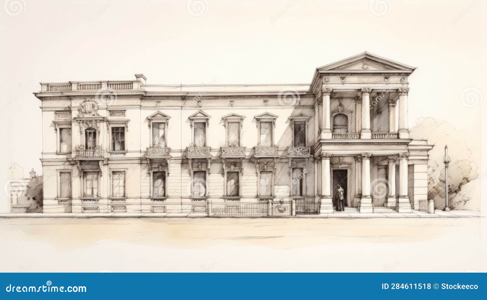 Neoclassical Architecture Sketch neoclassical-architecture-sketch