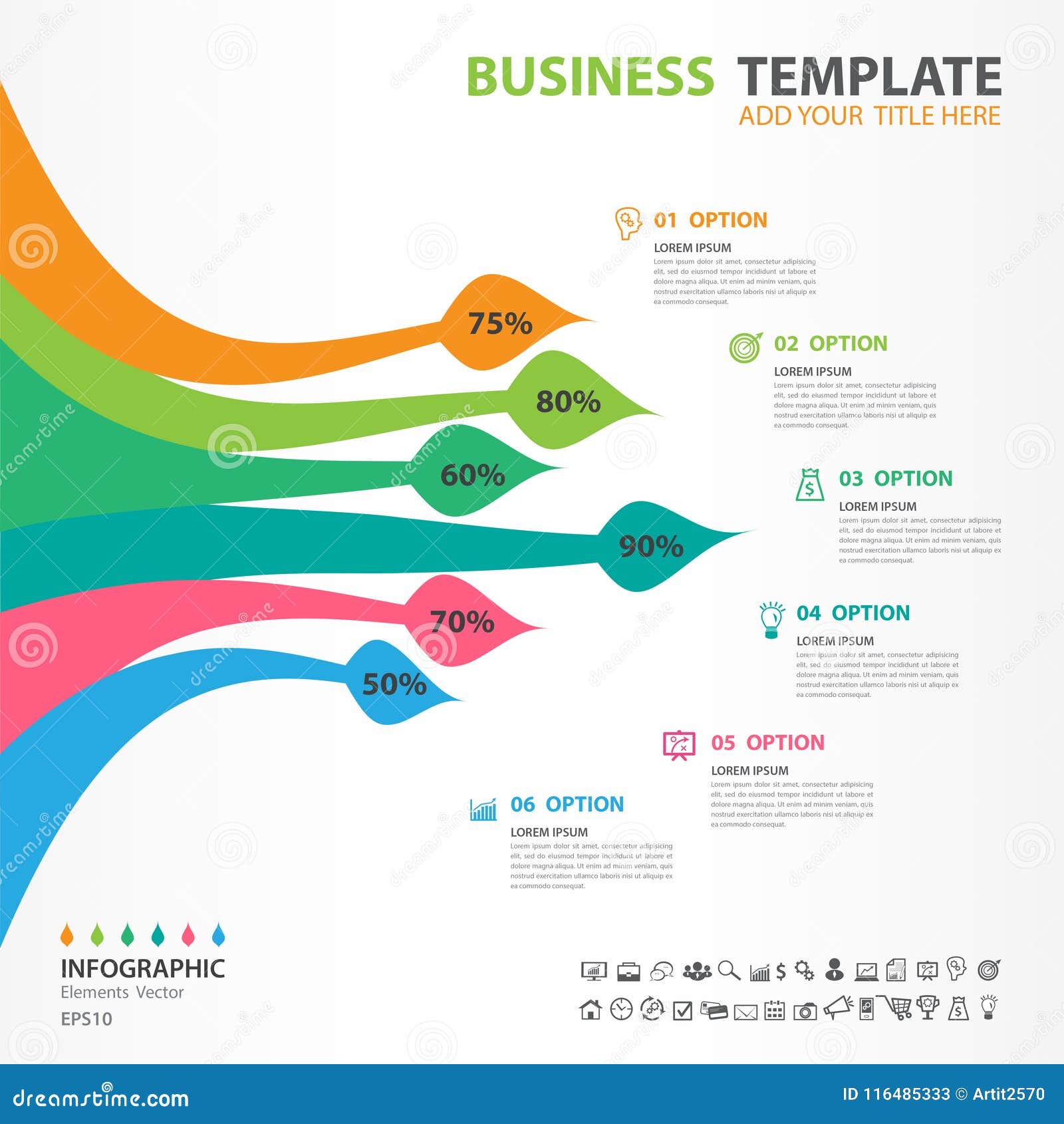 s infographics s diagram with 6 steps, options, brush icon, web , presentation, chart  