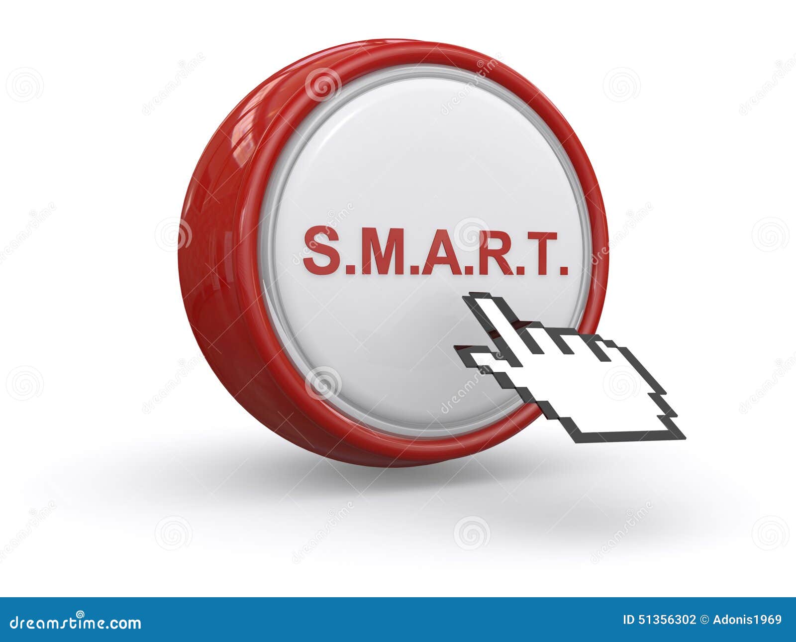 S M A R T Button Stock Illustration Illustration Of