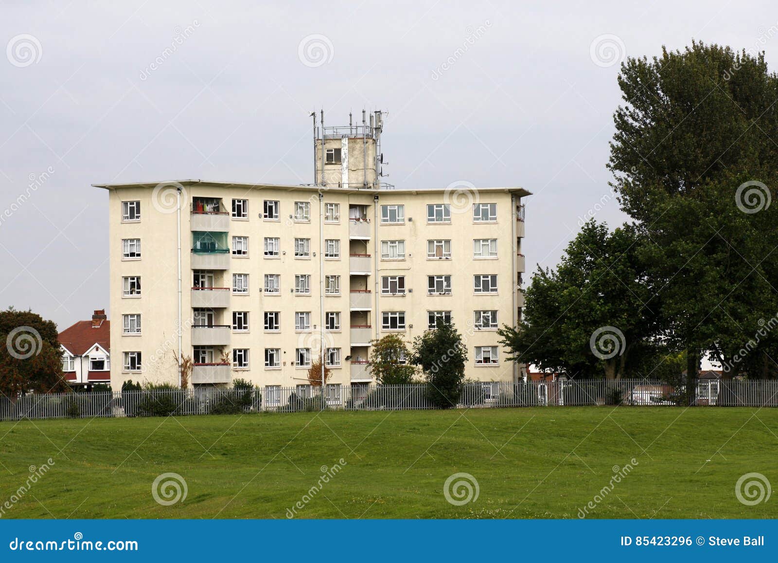 1950s Postwar Flats Birmingham, UK Stock Photo Image of building