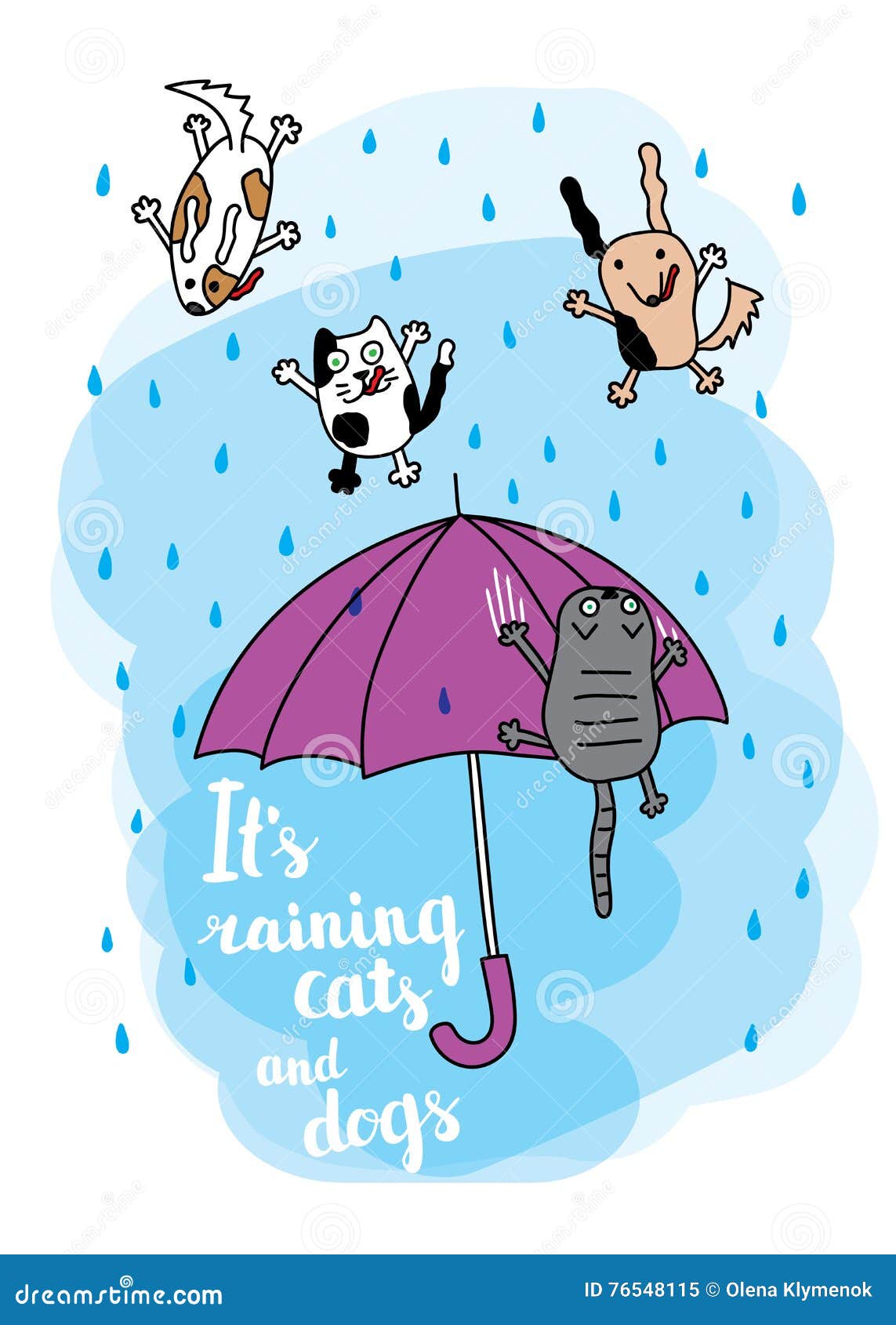 It s raining cats