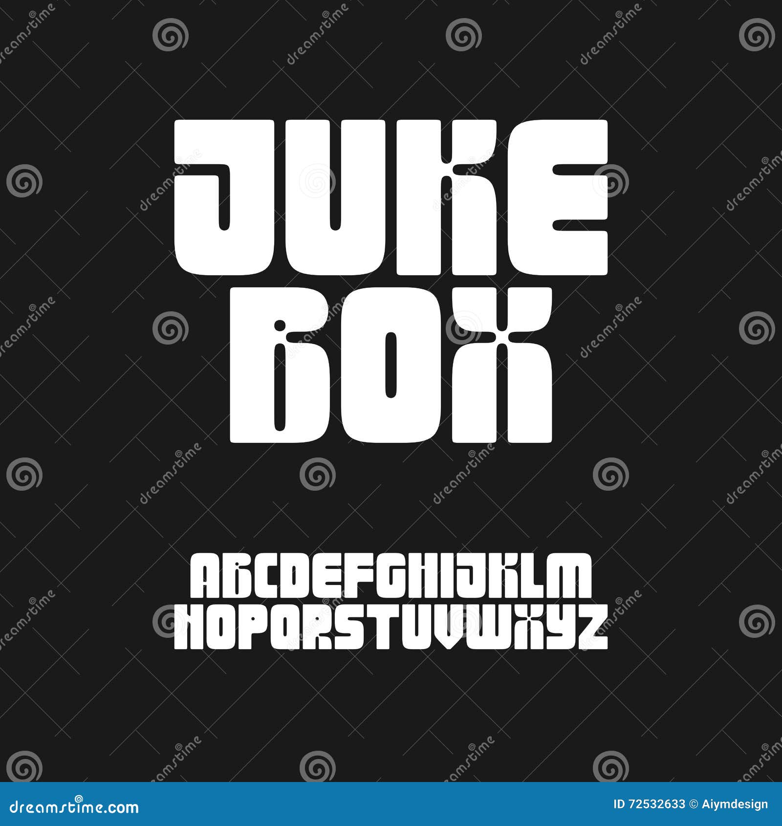60s and 70s inspired retro style chubby display font