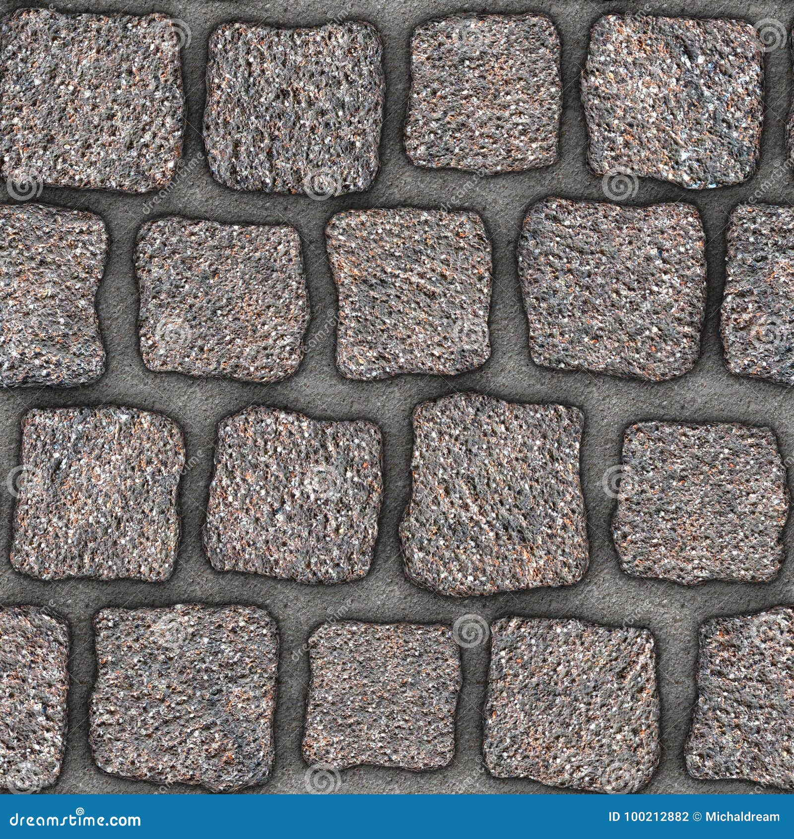 s074 seamless texture cobblestone pavers stock illustration
