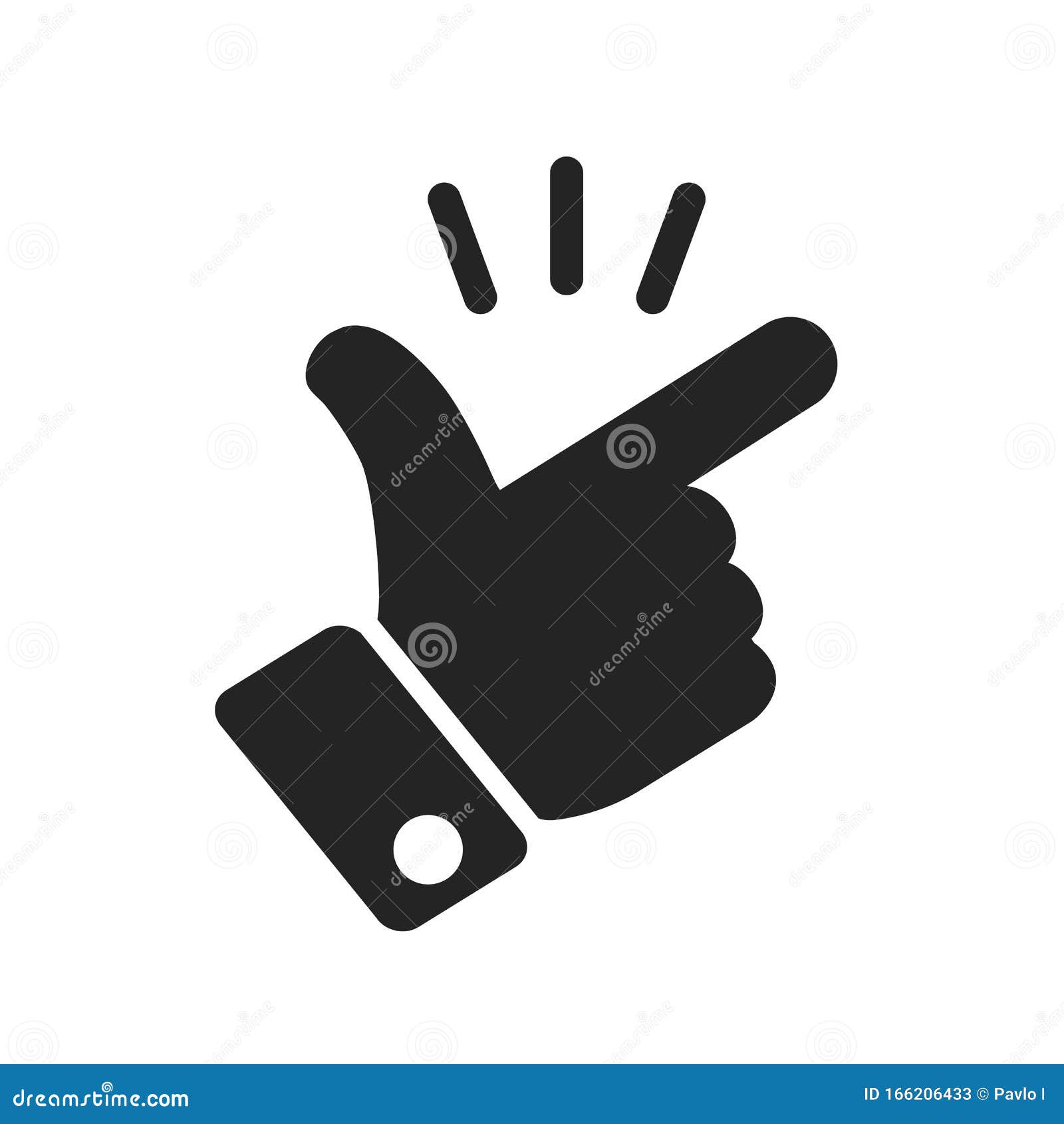 itÃ¢â¬â¢s simple - finger snap icon in flat style. easy icon. finger snapping click flick hand gesture sign - 