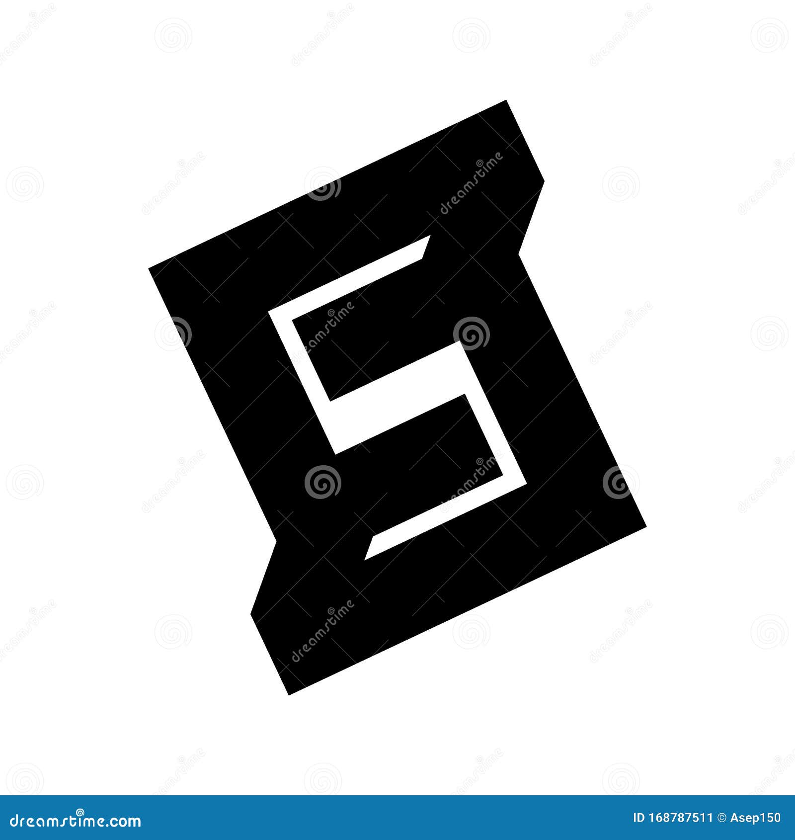 S, SS ,NS, SNS Initial Geometric Company Logo Stock Vector ...