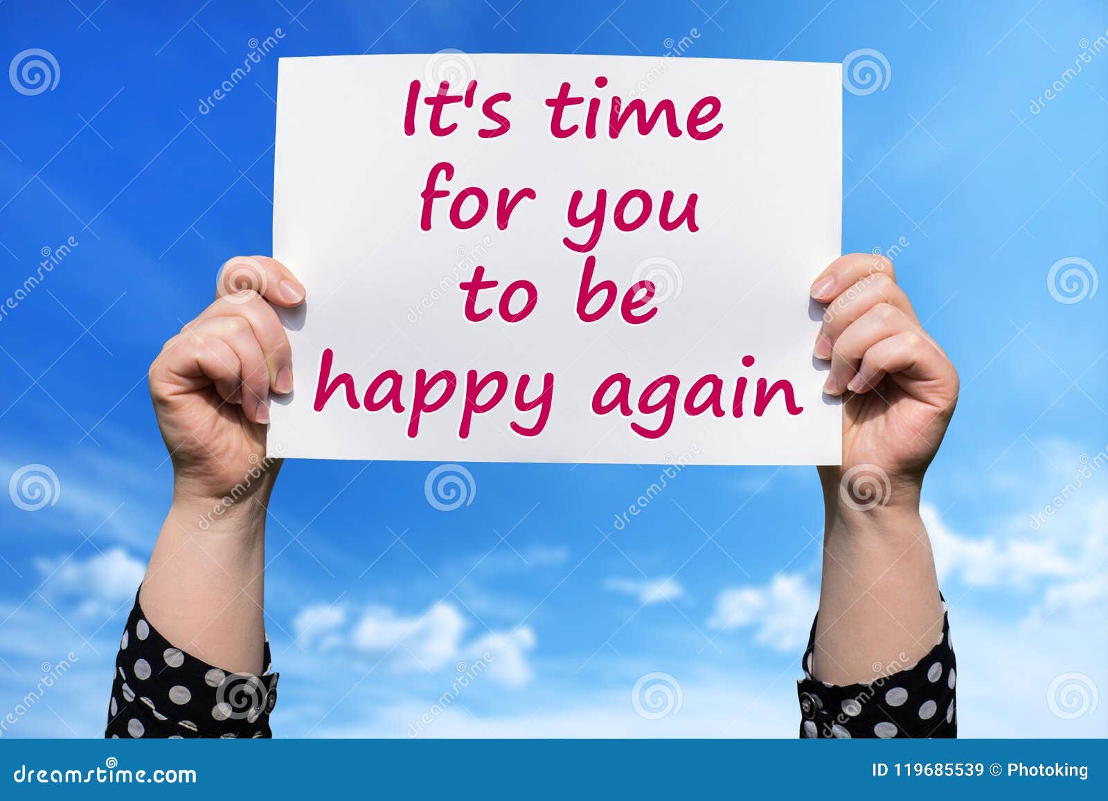 it`s time for you to be happy again