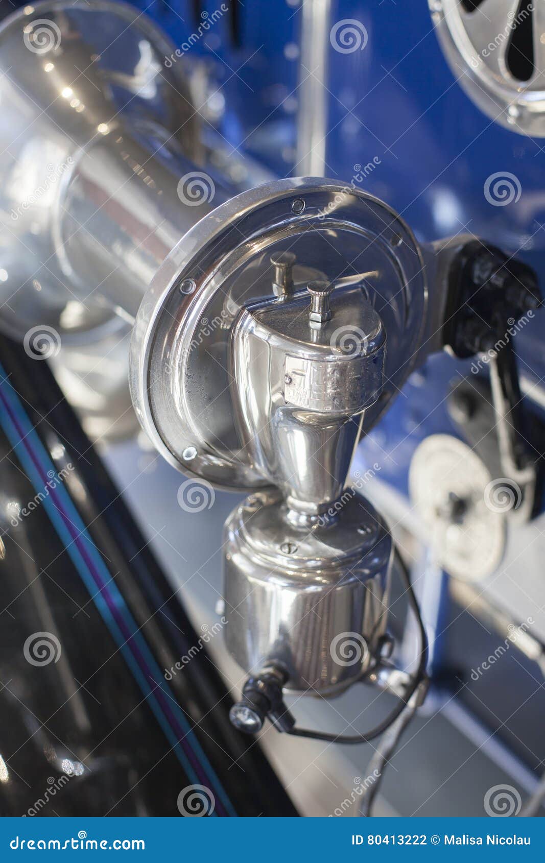 1920`s Vintage Car Horn stock photo. Image of automobile 80413222