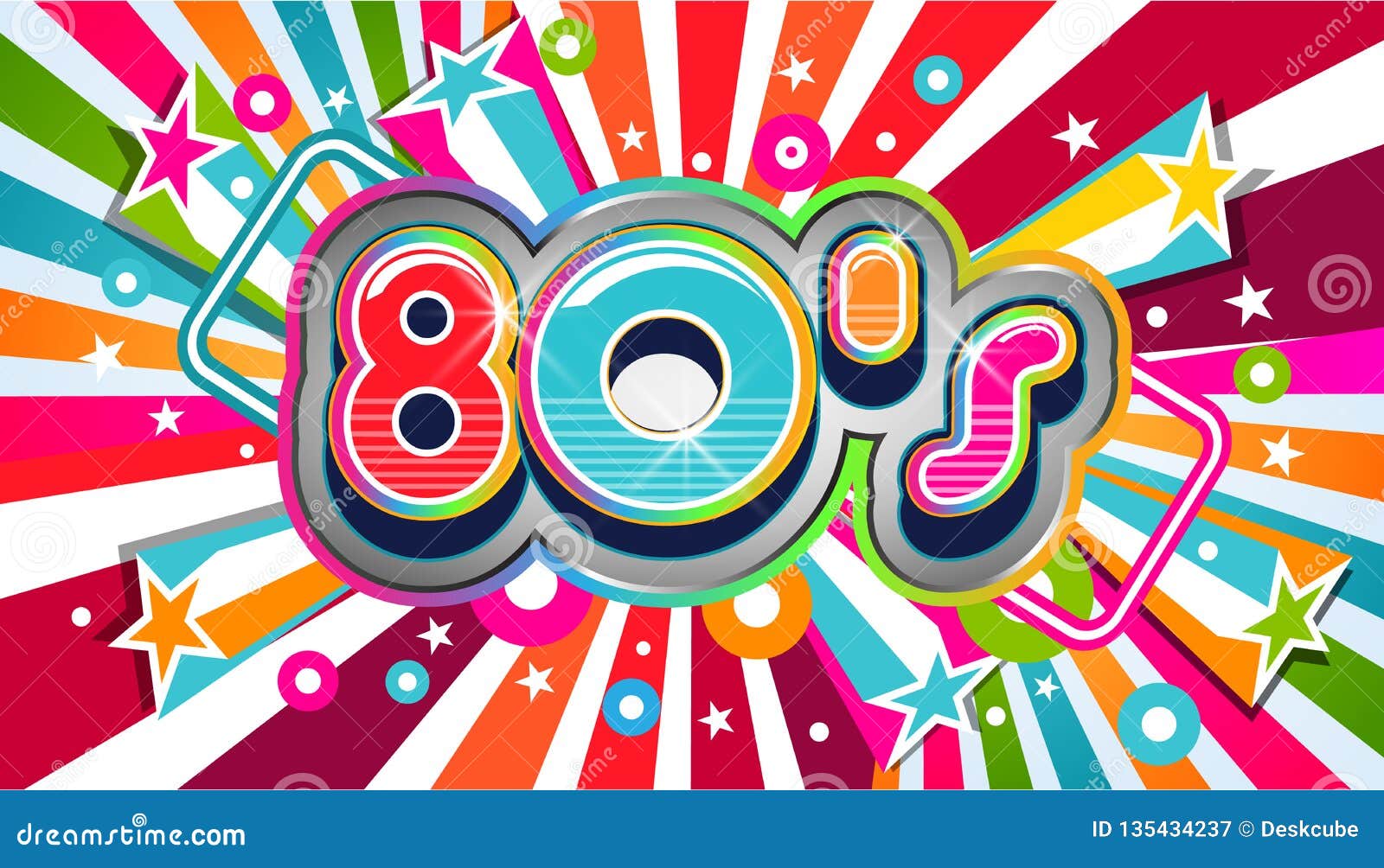 80s vintage party background 