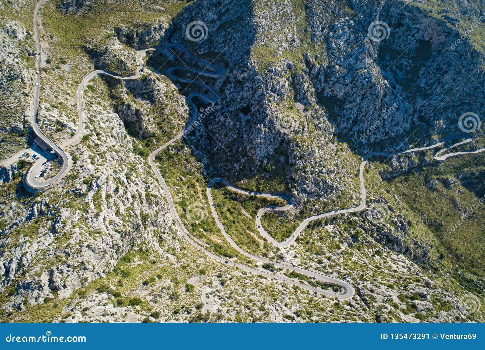 Sa Calobra Road, Mallorca Island, Spain Stock Image - Image of