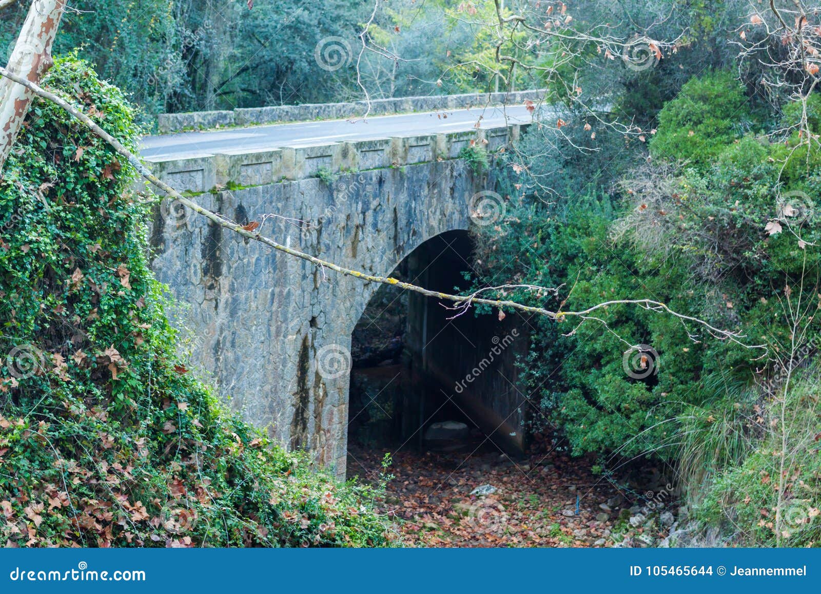 sa turbina mystical bridge over the torrent de sant pere, majorca