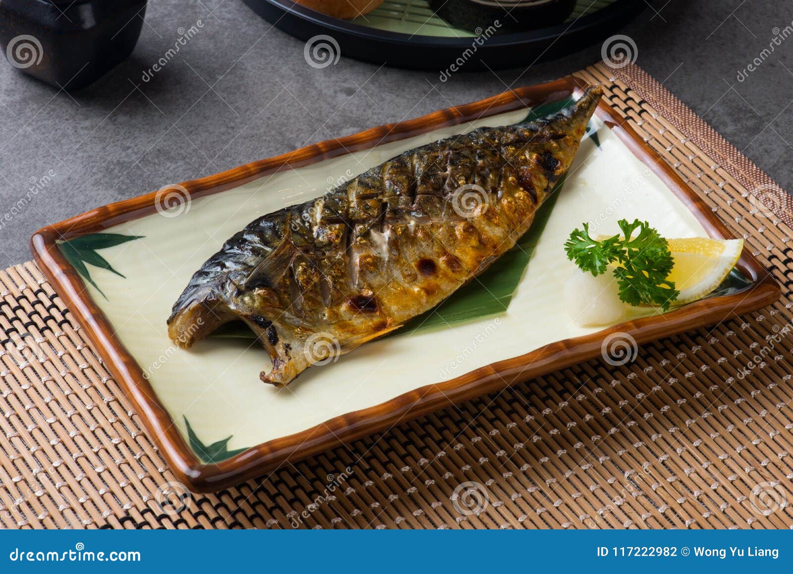 Saba Fish Grilled Japanese Food Stock Photo Image of diet, pacific