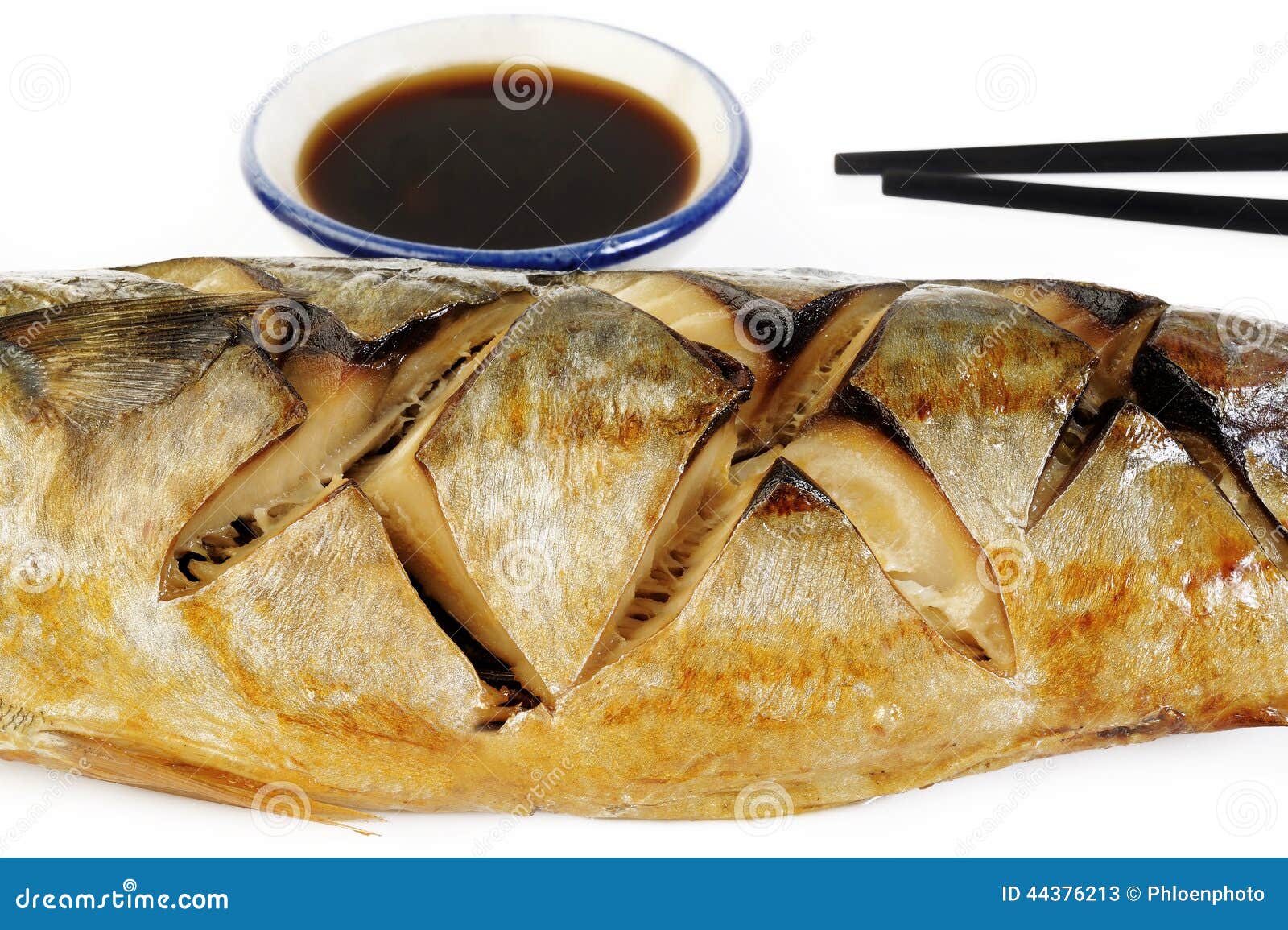 Saba fish grilled stock image. Image of dish, delicious 44376213