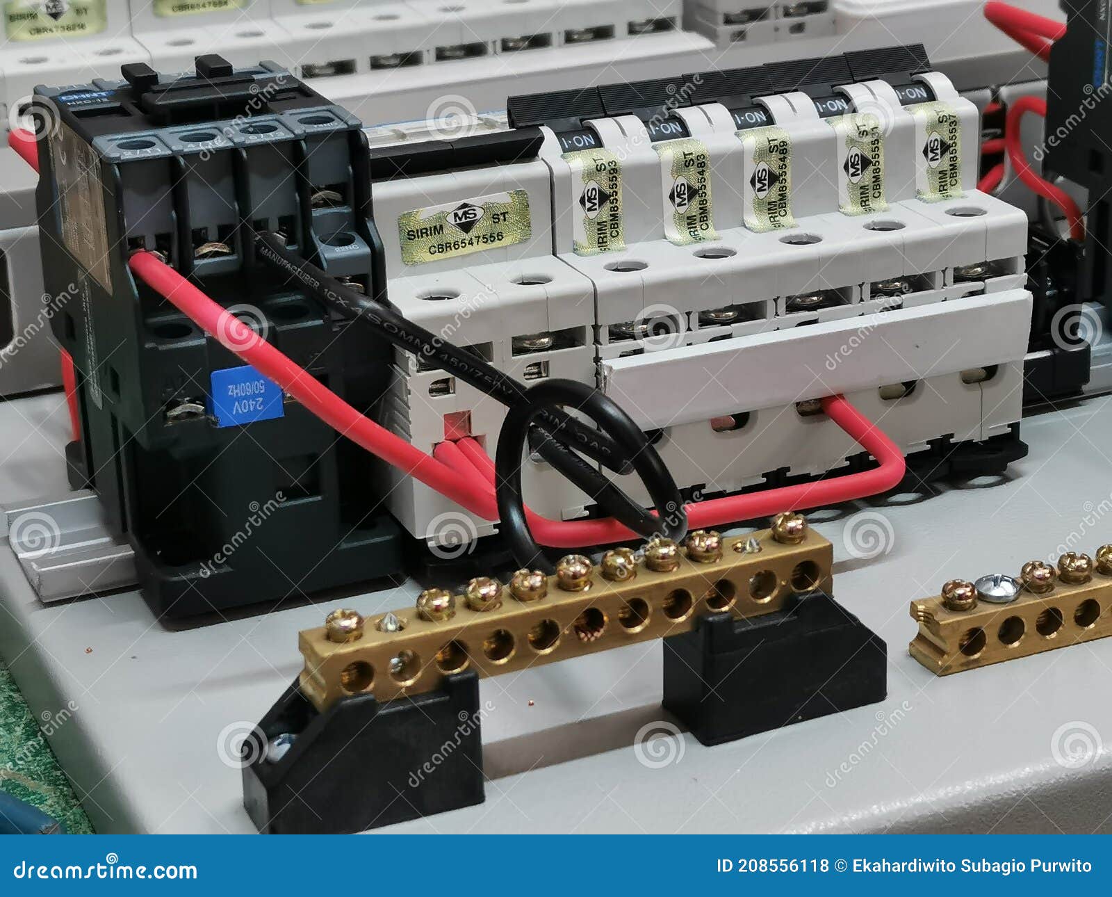 Selective Focus Image with Noise Effect Electrical Parts of Low Voltage