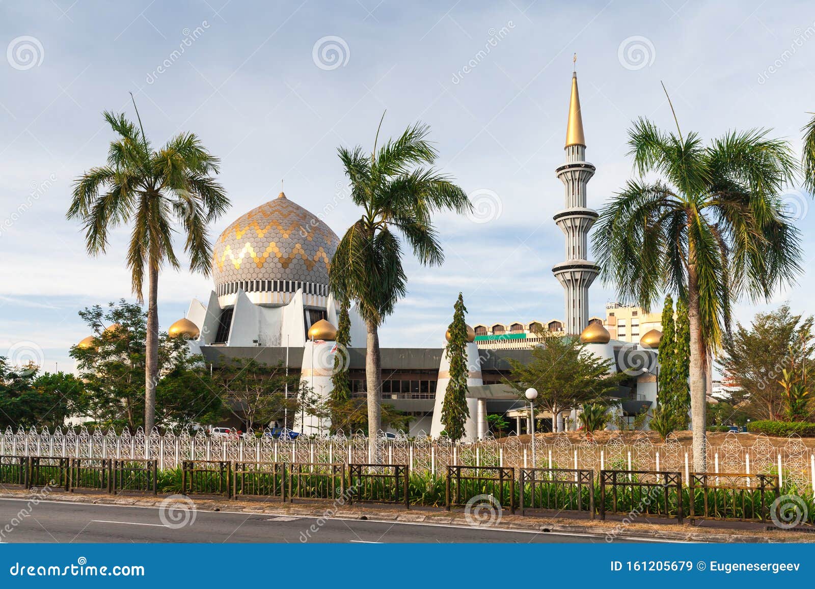 Sabah State Moschee Oder Masjid Negeri Sabah Stockbild - Bild von