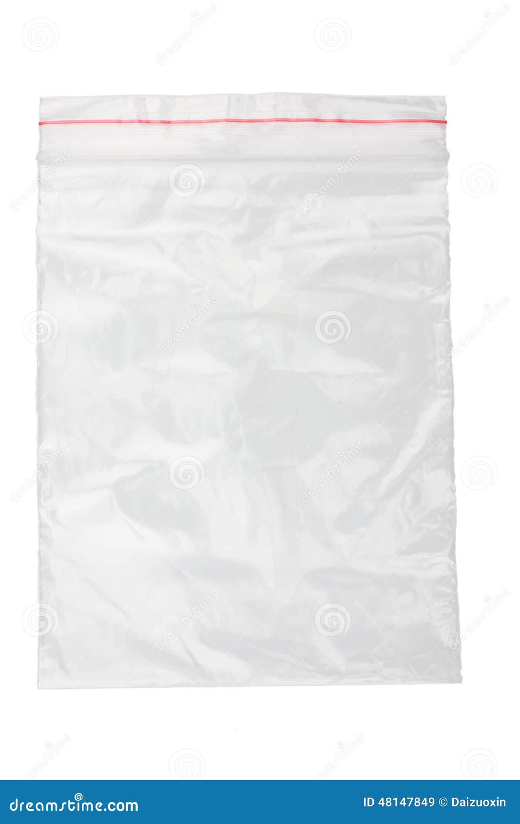 Sachet en plastique image stock. Image du simple, chiffonné 48147849