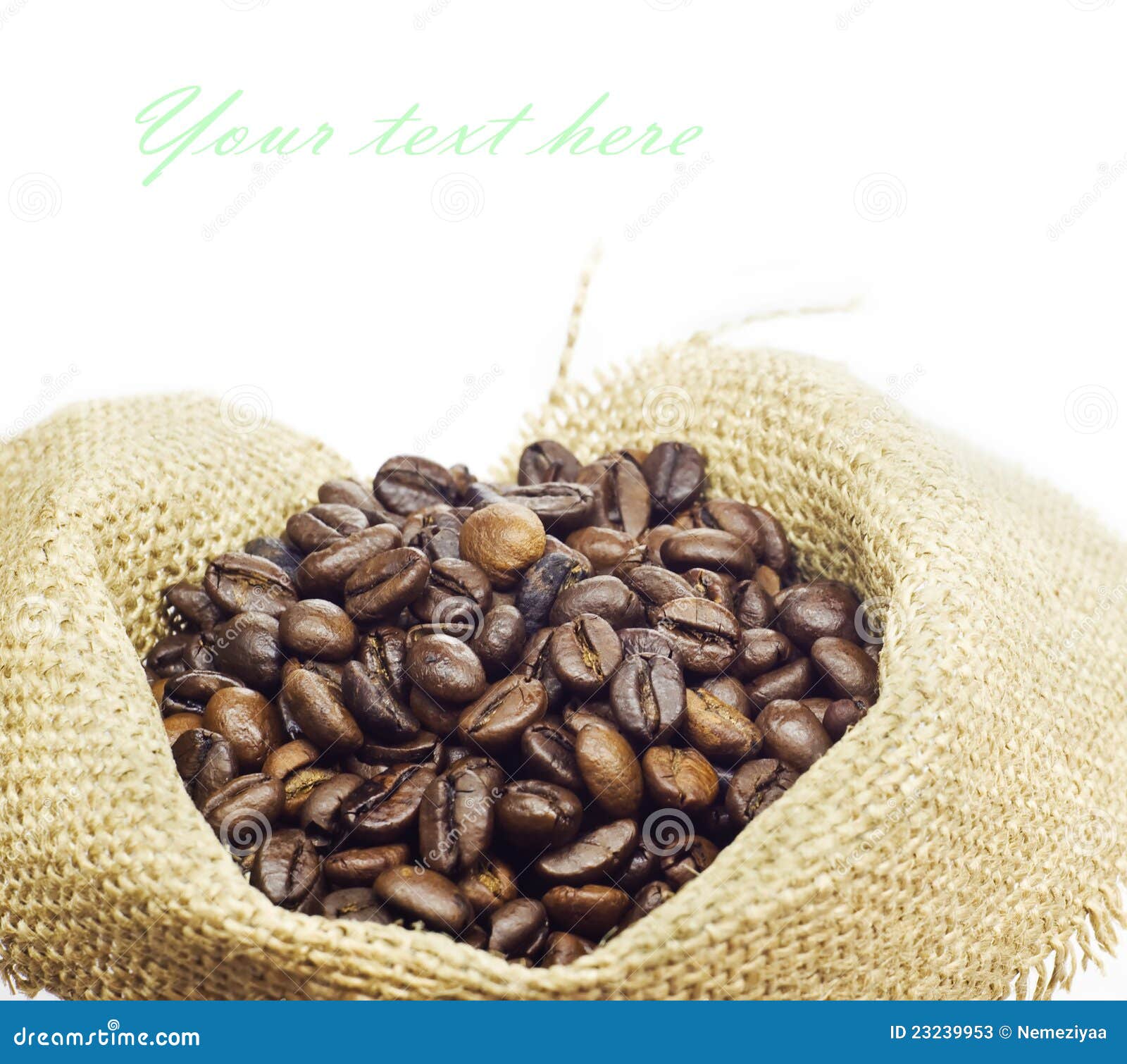 Sack from coffee stock image. Image of macro, carry, fiber 23239953