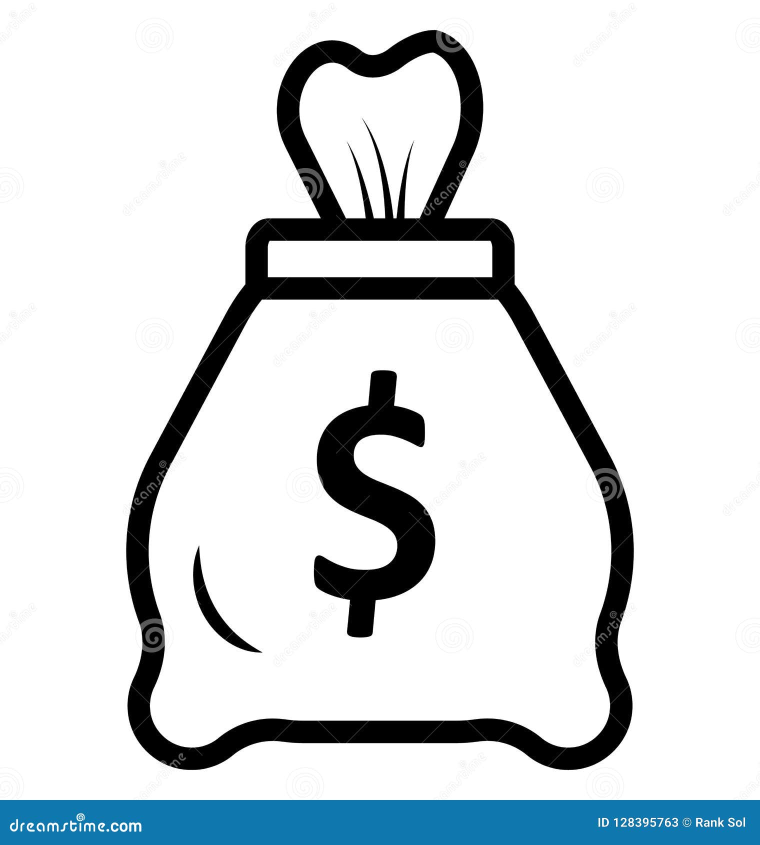 Sack, Money Isolated Vector Icon Can Be Easily Edit and Modify Stock ...