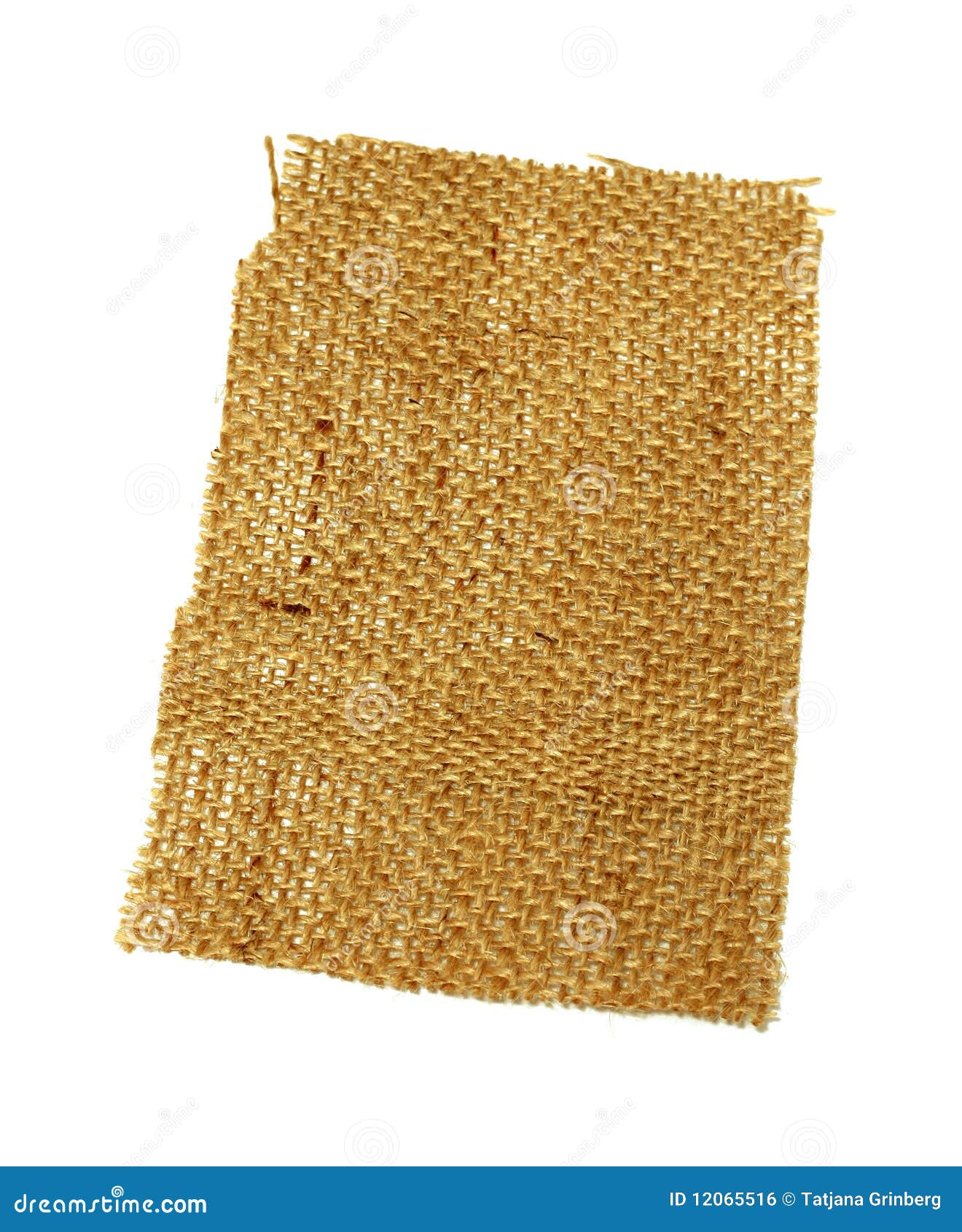 Sackcloth Material Isolated on White Stock Photo Image of empty