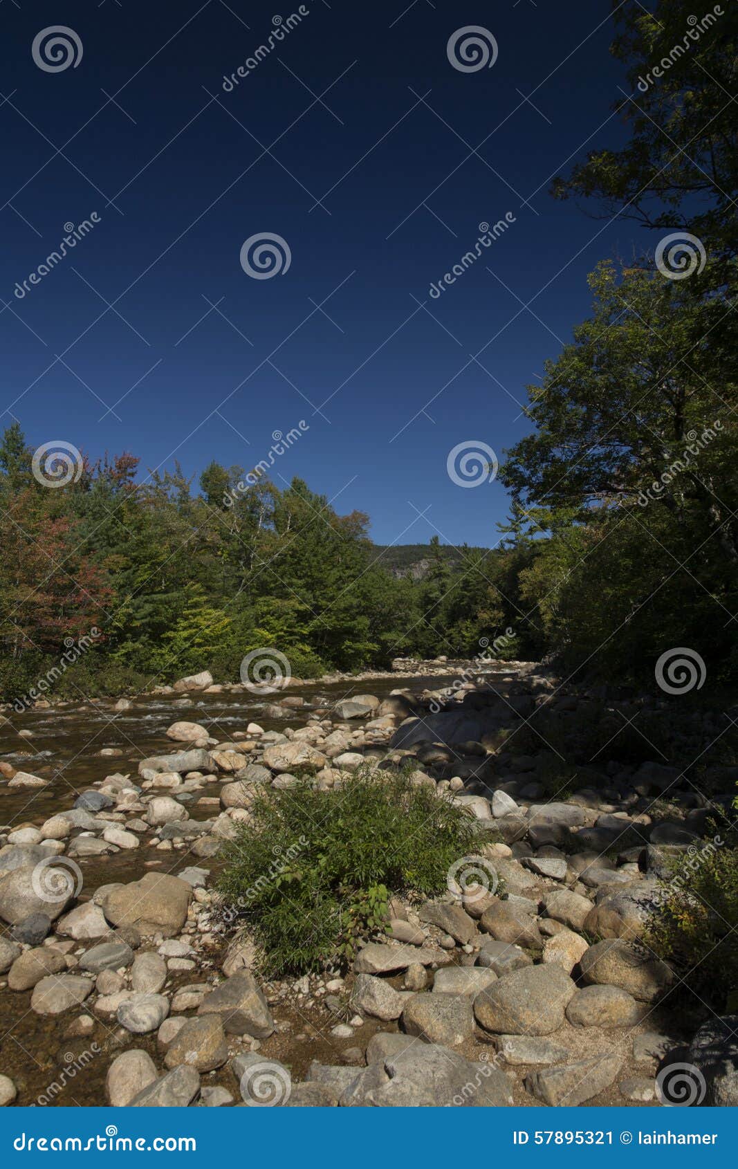 Saco River New Hampshire stock image. Image of rocks 57895321
