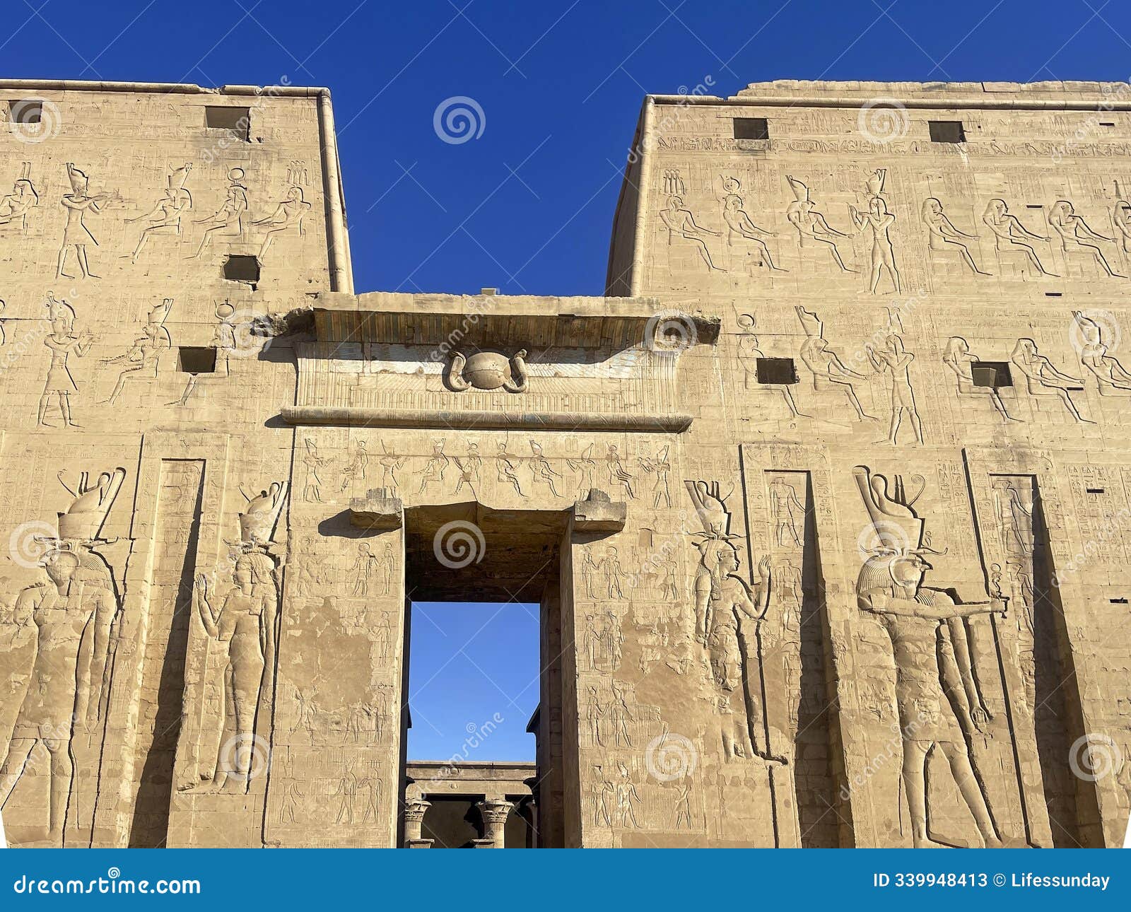sacred gateway: the entrance to horus's domain
