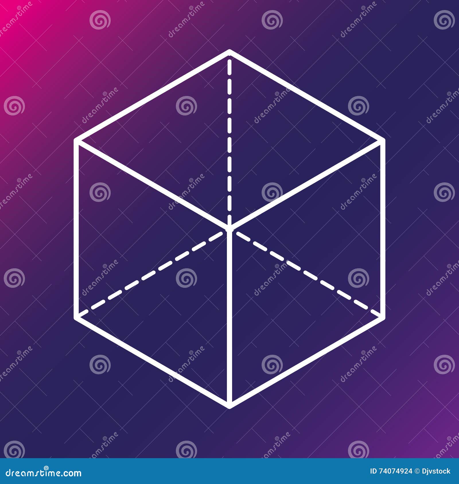 Sacred Geometry Icon. White Shape Design. Vector Graphic Stock Vector