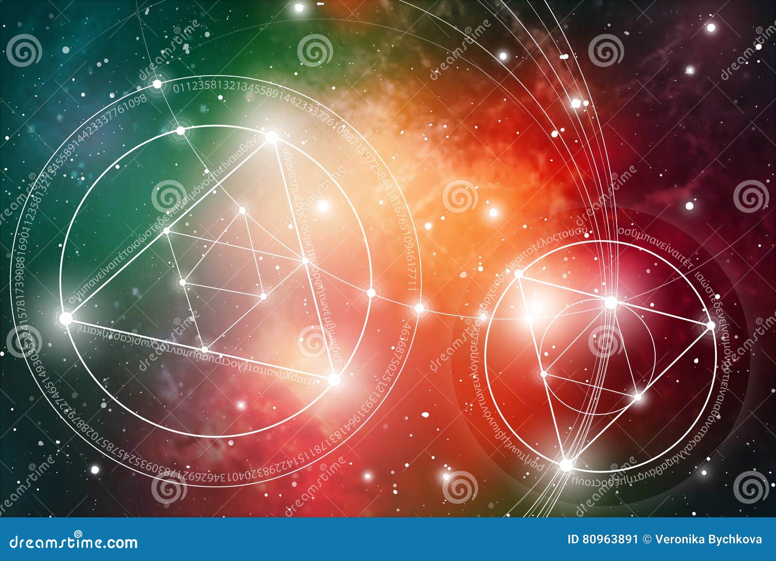 sacred geometry. mathematics, nature, and spirituality in space. the formula of nature.