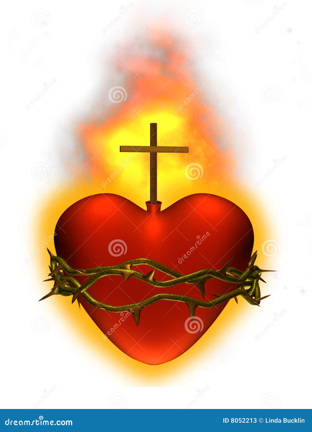 Sacred Heart stock illustration. Illustration of christianity ...