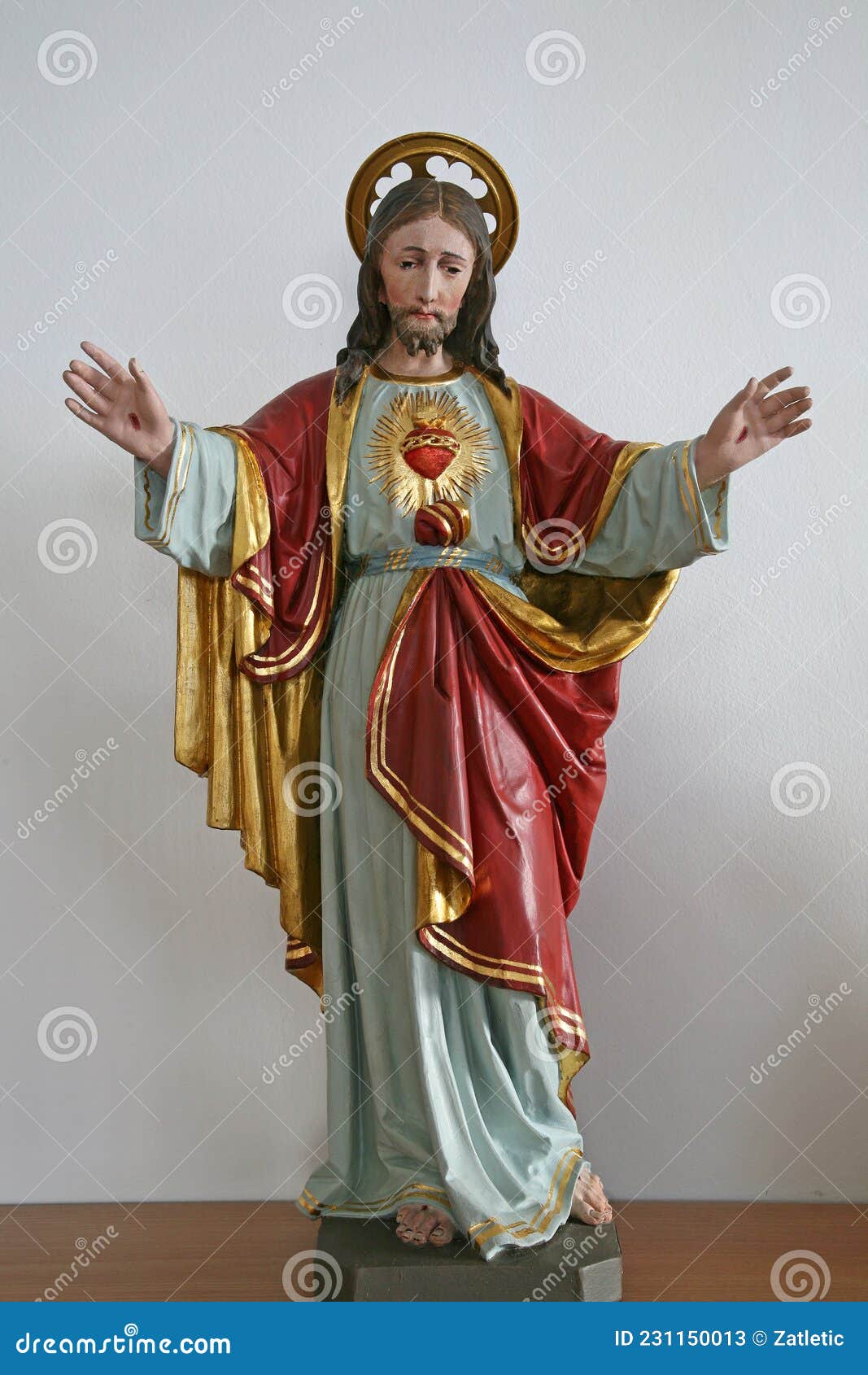 Sacred Heart of Jesus, Statue in the Church of Assumption of the ...