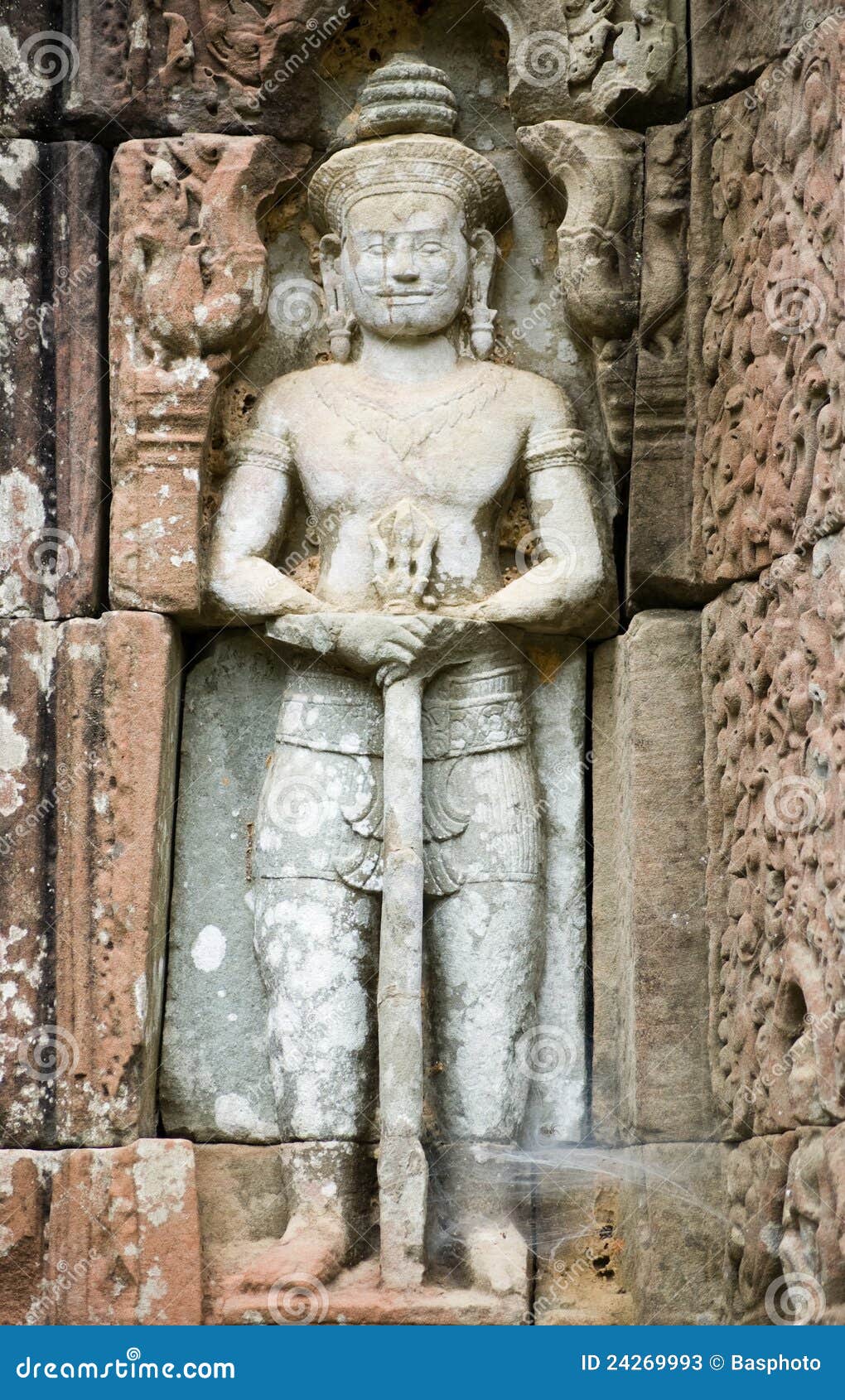 Sacred Sword Statue, Angkor, Cambodia Stock Photos - Image: 24269993
