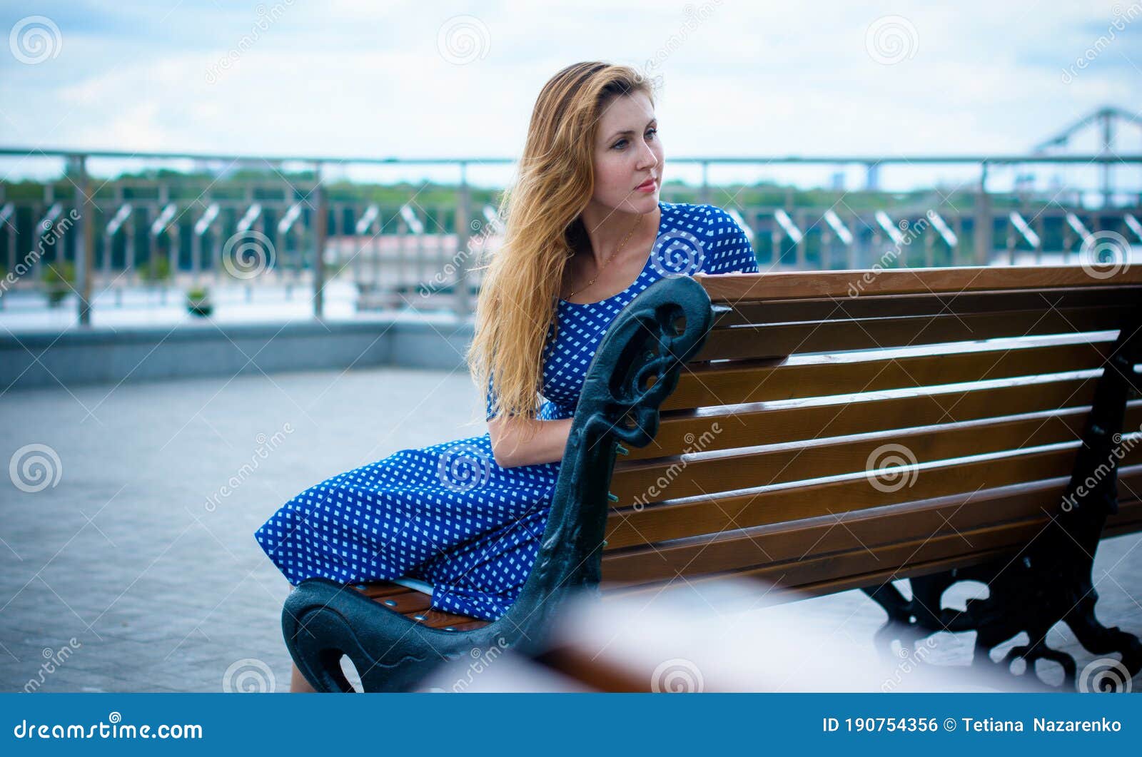 Sad Alone Girl at Town Street, Big City Life Stock Photo - Image ...