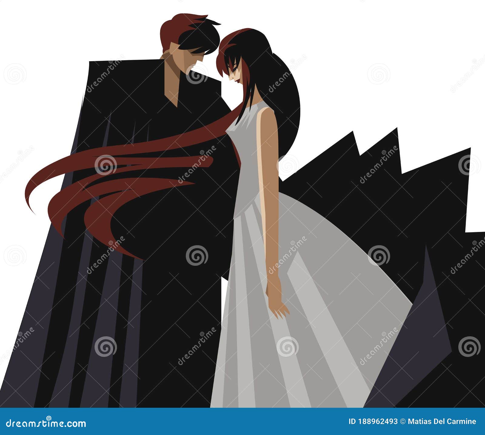 An Anime Couple Holding An Umbrella Under The Moonlight Background Couple  Pictures Anime Background Image And Wallpaper for Free Download