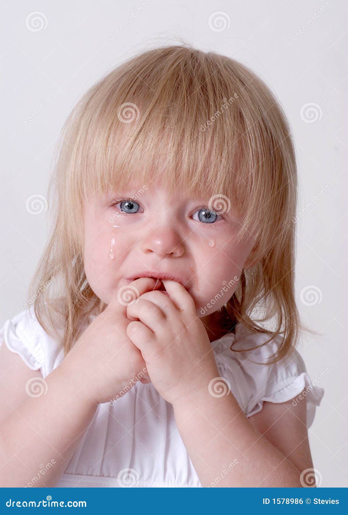 Sad Baby Stock Photo Image Of Hurt Playpen Long Toothache