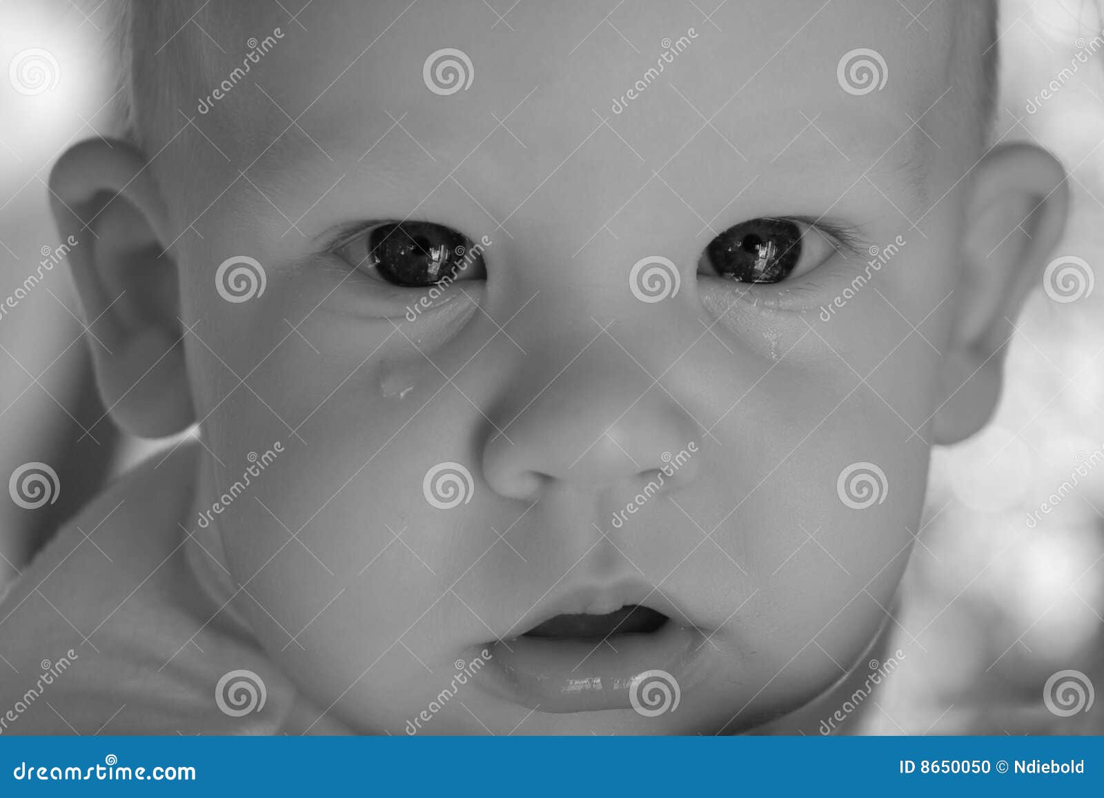 Sad Baby with Tear stock photo. Image of babies, little 8650050