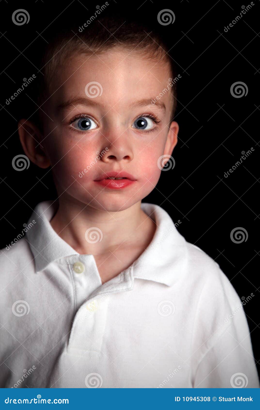 Sad Boy stock photo. Image of background, blue, displeased 10945308