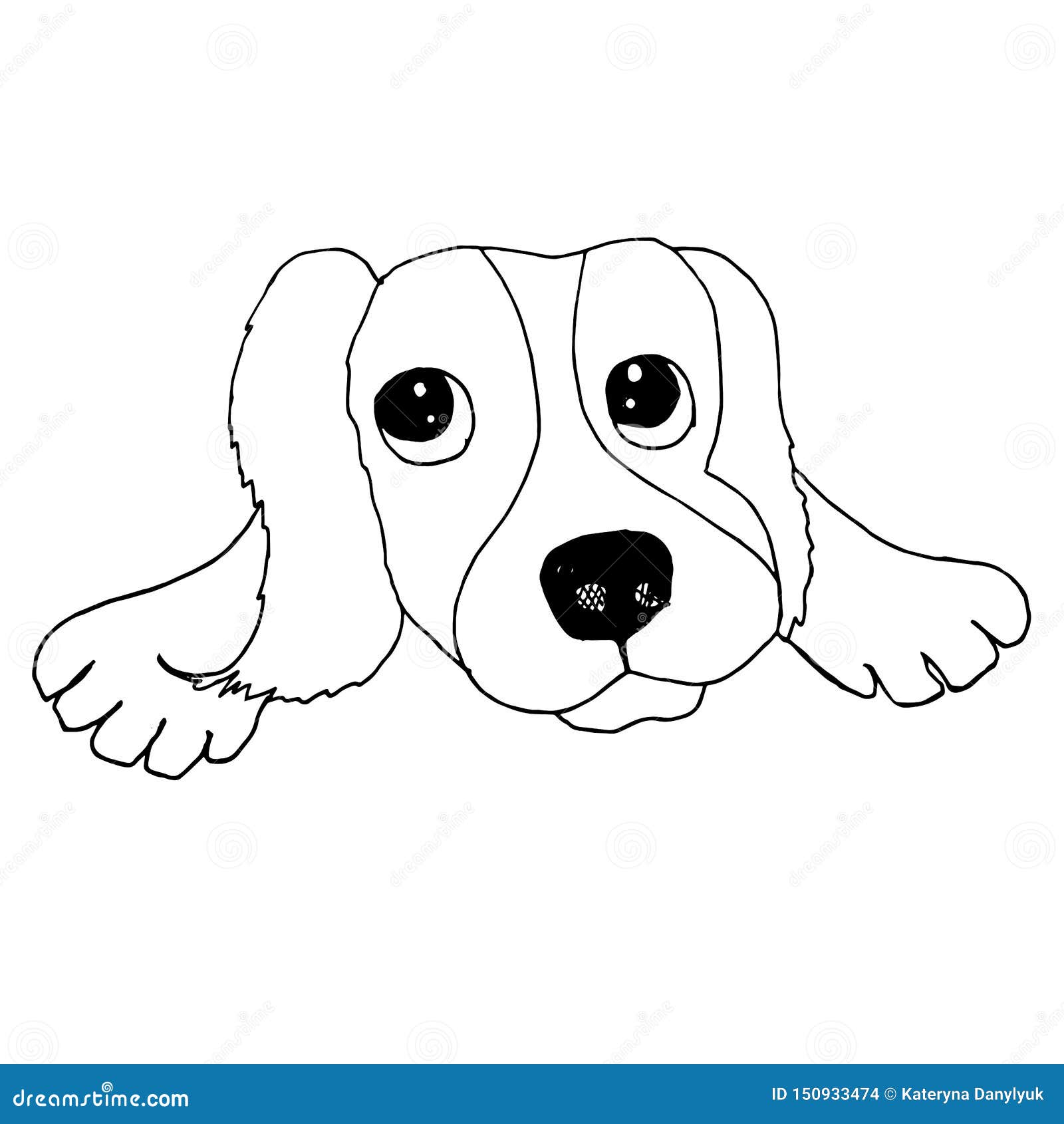 Buy Fat Little Dog Sketch Drawing Illustration 8.5 X 11 Animal Art Print  Online in India - Etsy