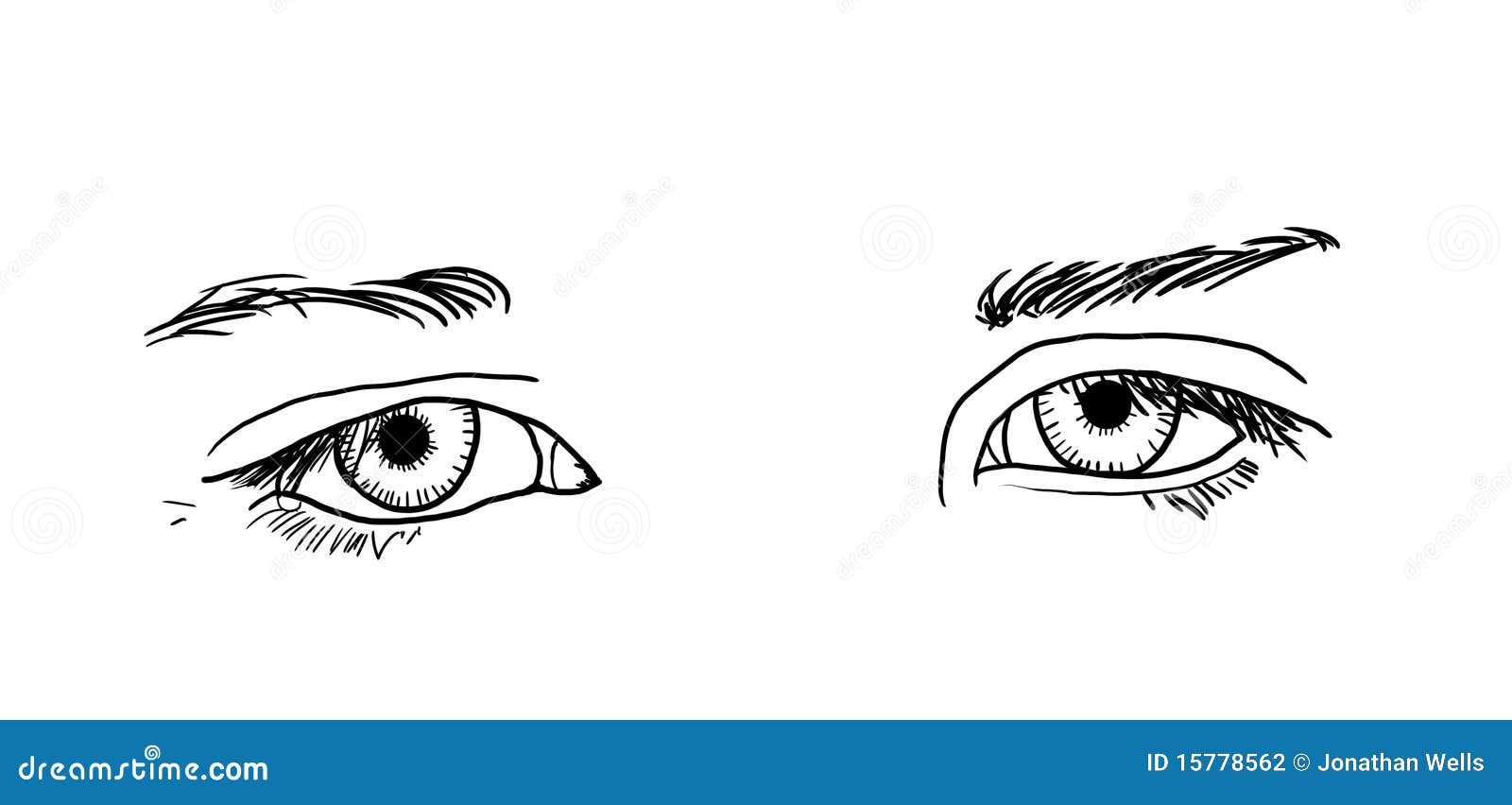 Sad Eyes stock illustration. Illustration of isolated - 15778562