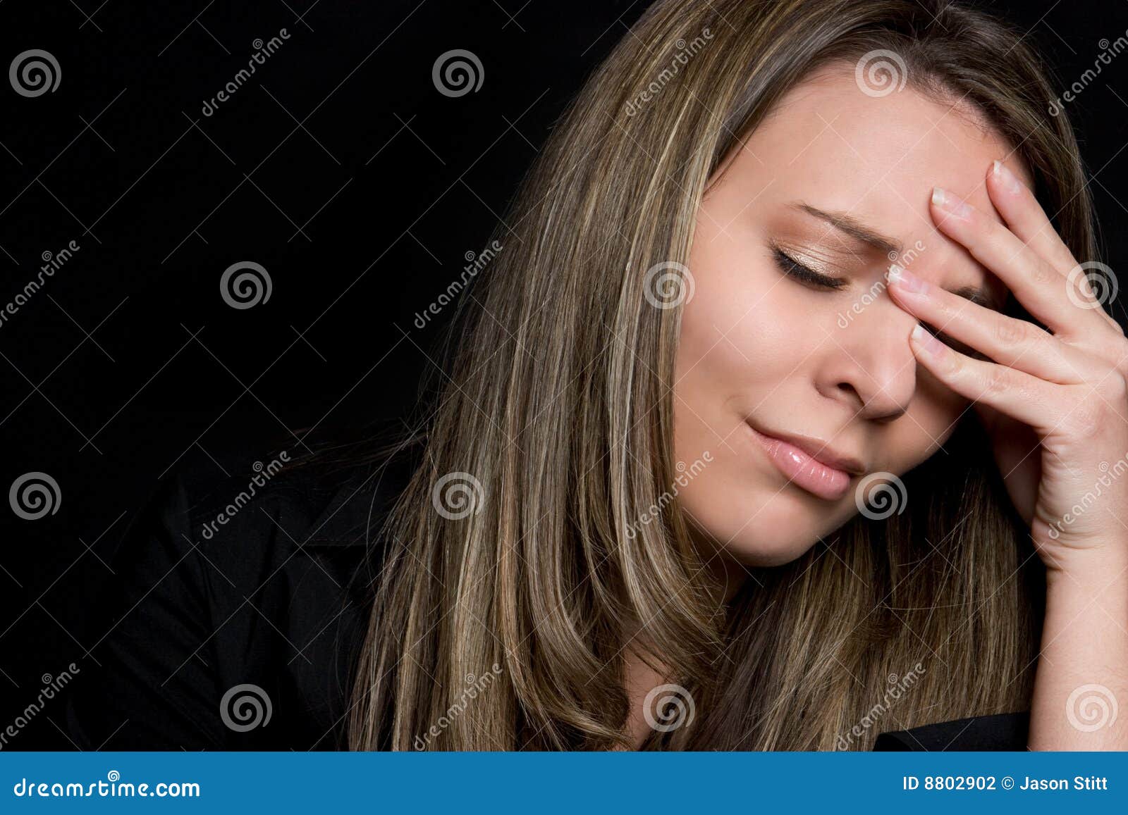 Sad Girl stock photo. Image of women, expression, portrait - 8802902