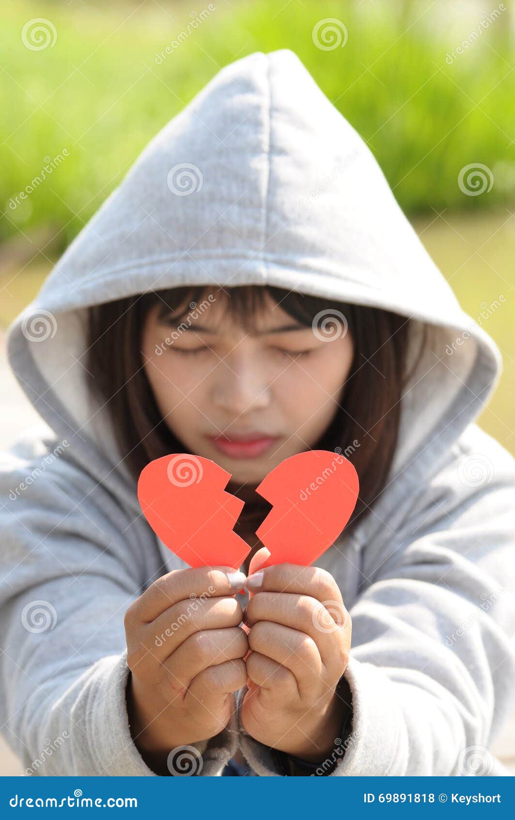 Sad Girl Praying To Reconcile from Broken Heart Stock Photo ...