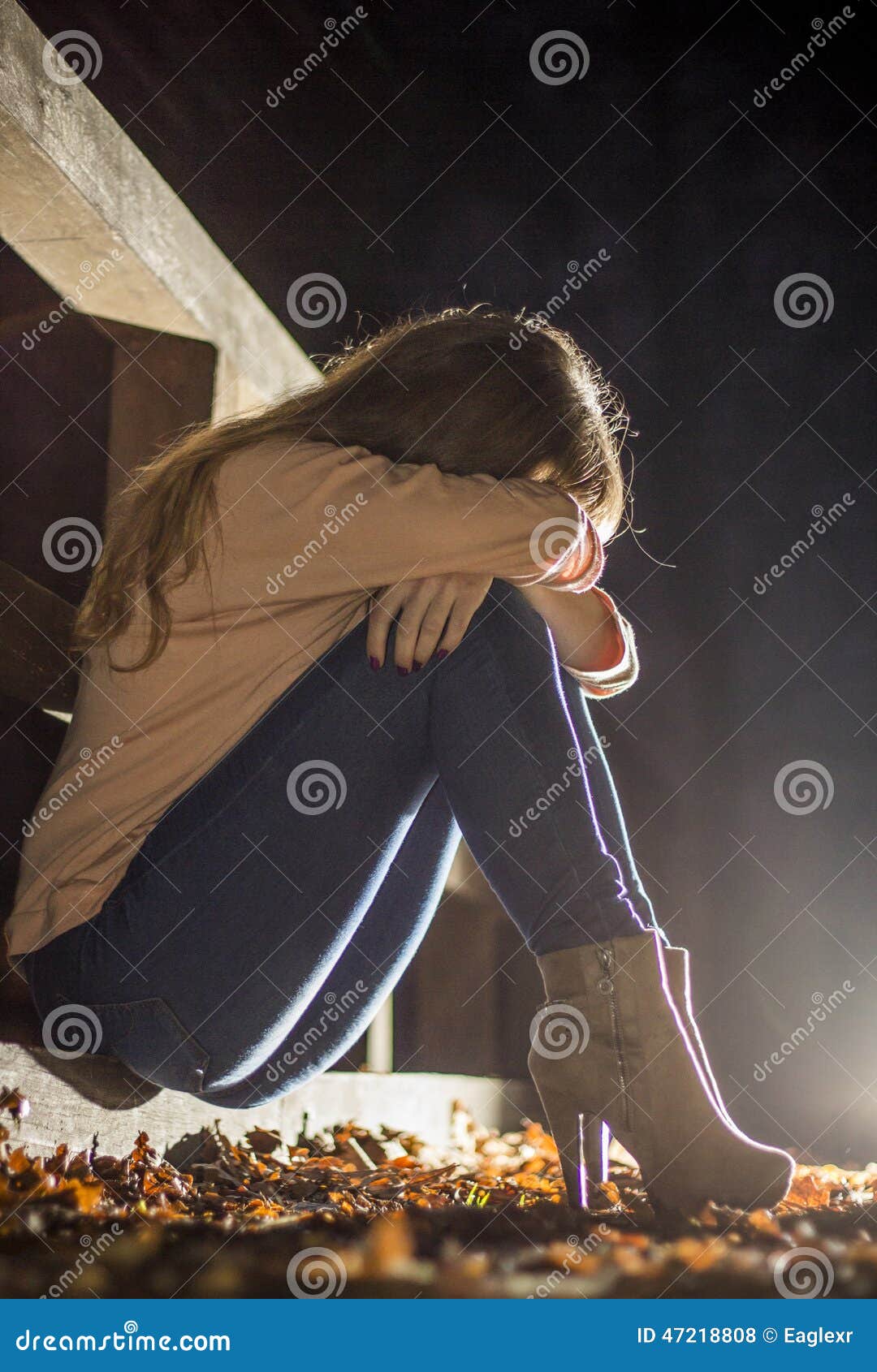 Sad girl stock photo. Image of tear, crying, sadness - 47218808