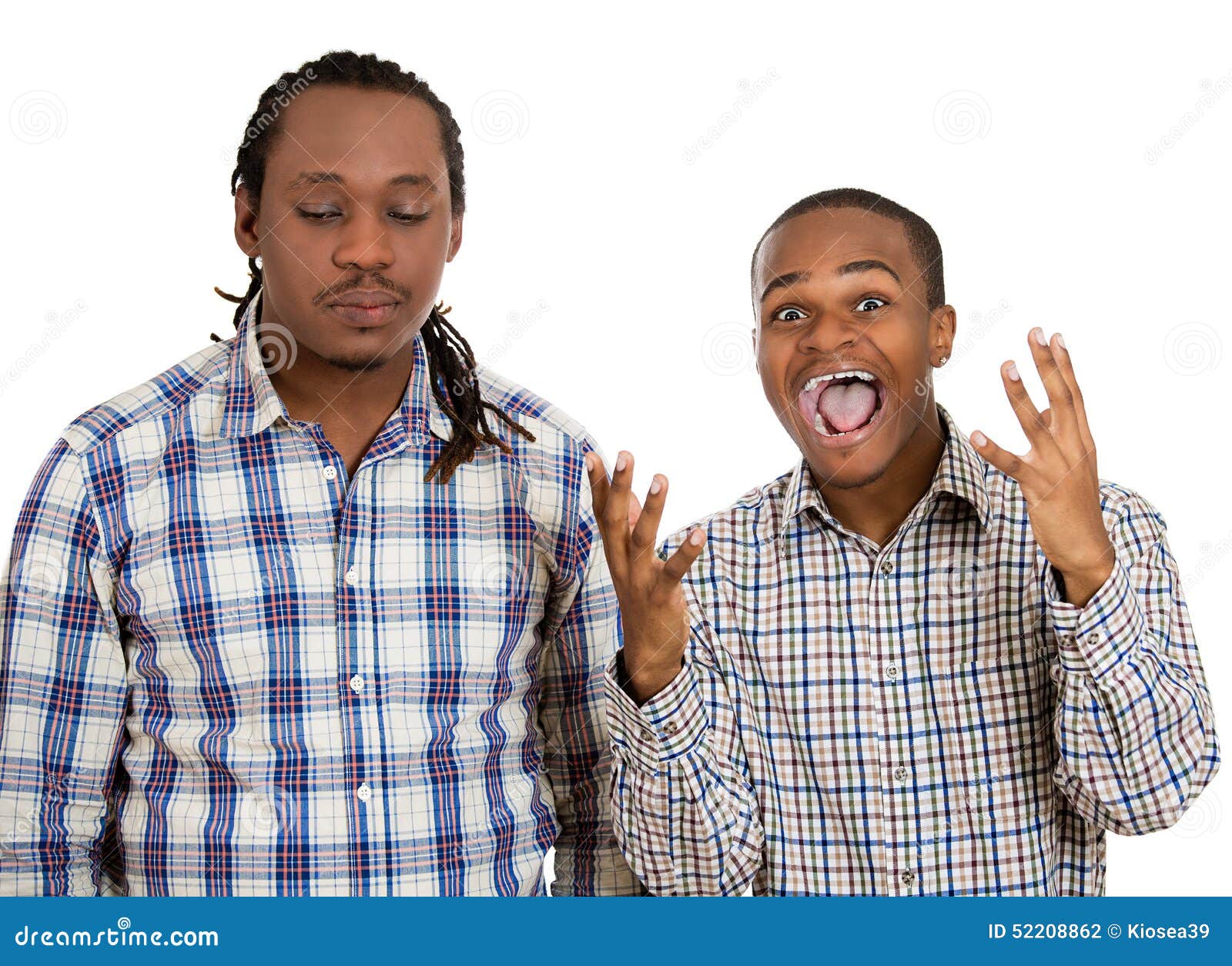 Sad and Happy Man, Bipolar, Negotiation Concept Stock Photo - Image of ...