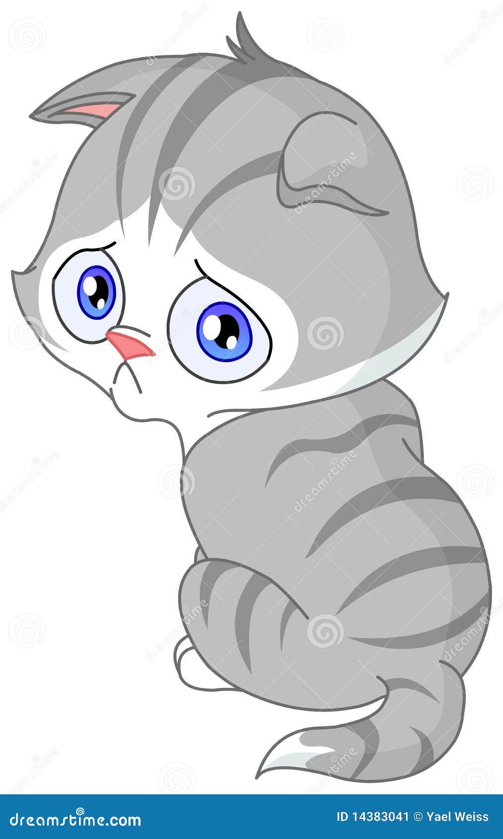 Sad Crying Cat. Cartoon Vector Illustration. Crying Cat Meme. Cat Face  Stock Vector - Illustration of character, design: 70606013