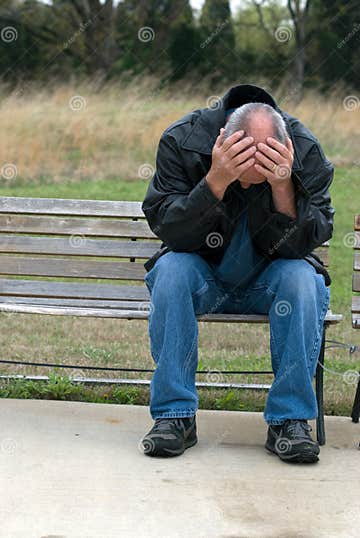 Sad looking man stock image. Image of lone, thinking, solitary - 4846667