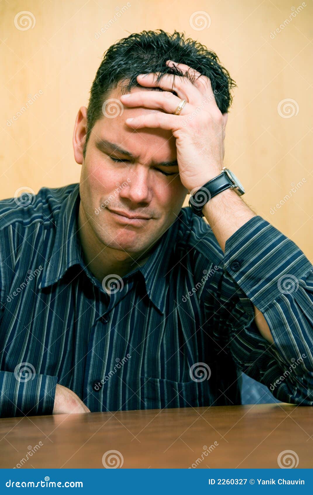 Sad man stock image. Image of office, shirt, overloaded ...