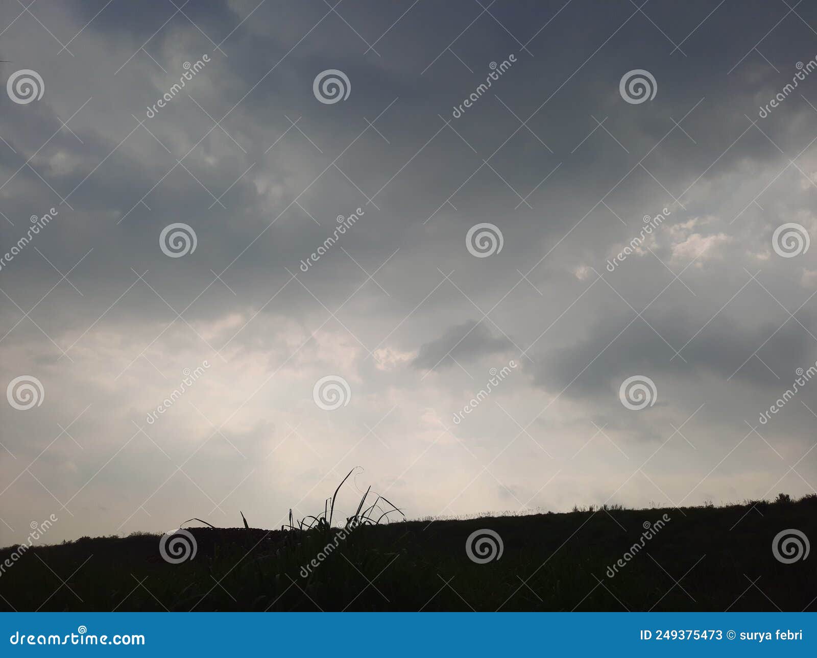 Sad sky and cloud stock image.